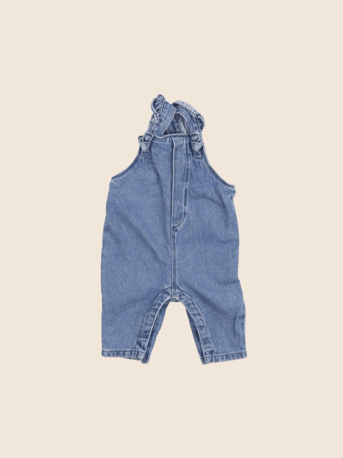 Vertbaudet - salopette coton bleu - 3 mois