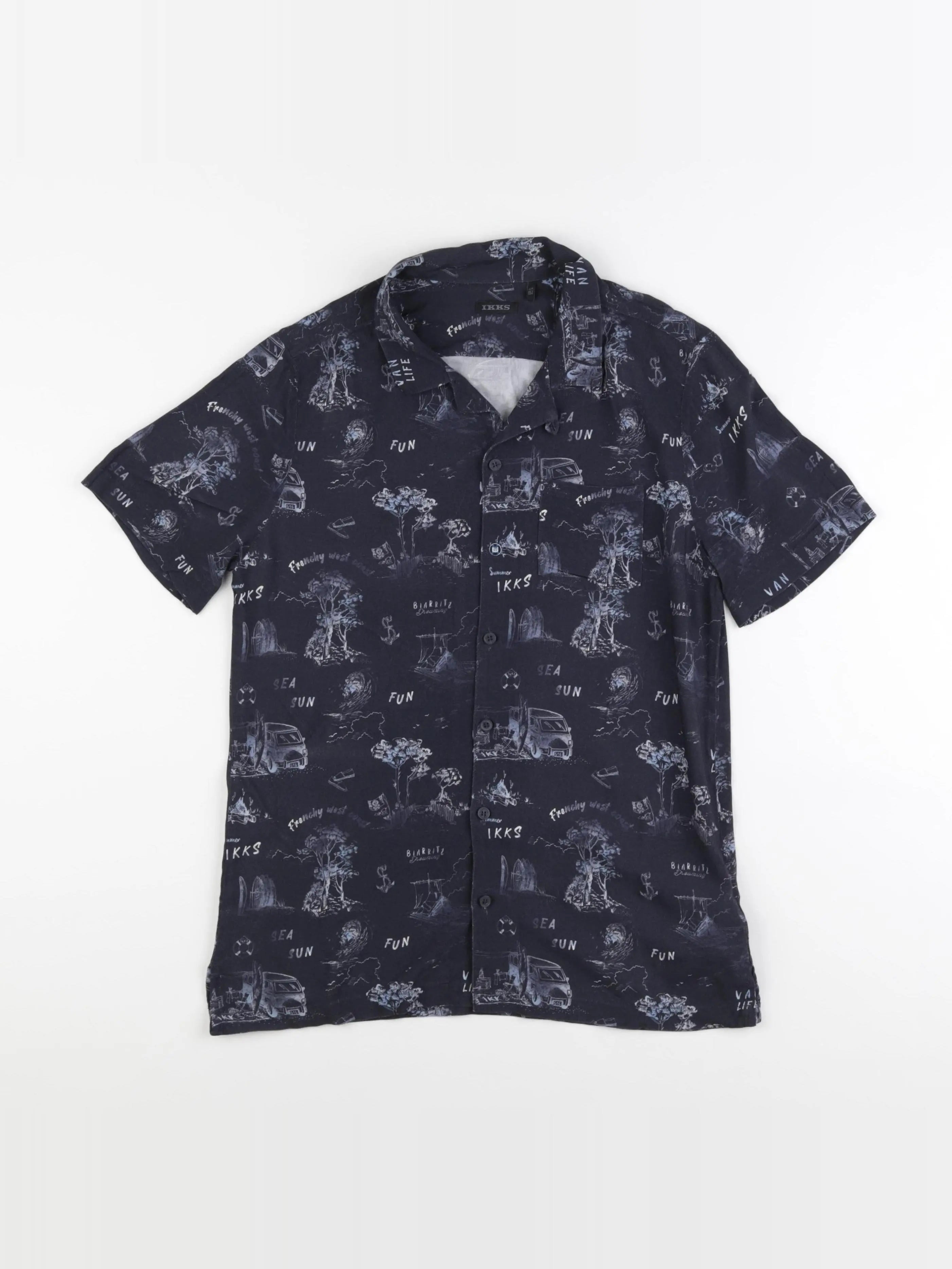 IKKS - chemise noir - 12 ans