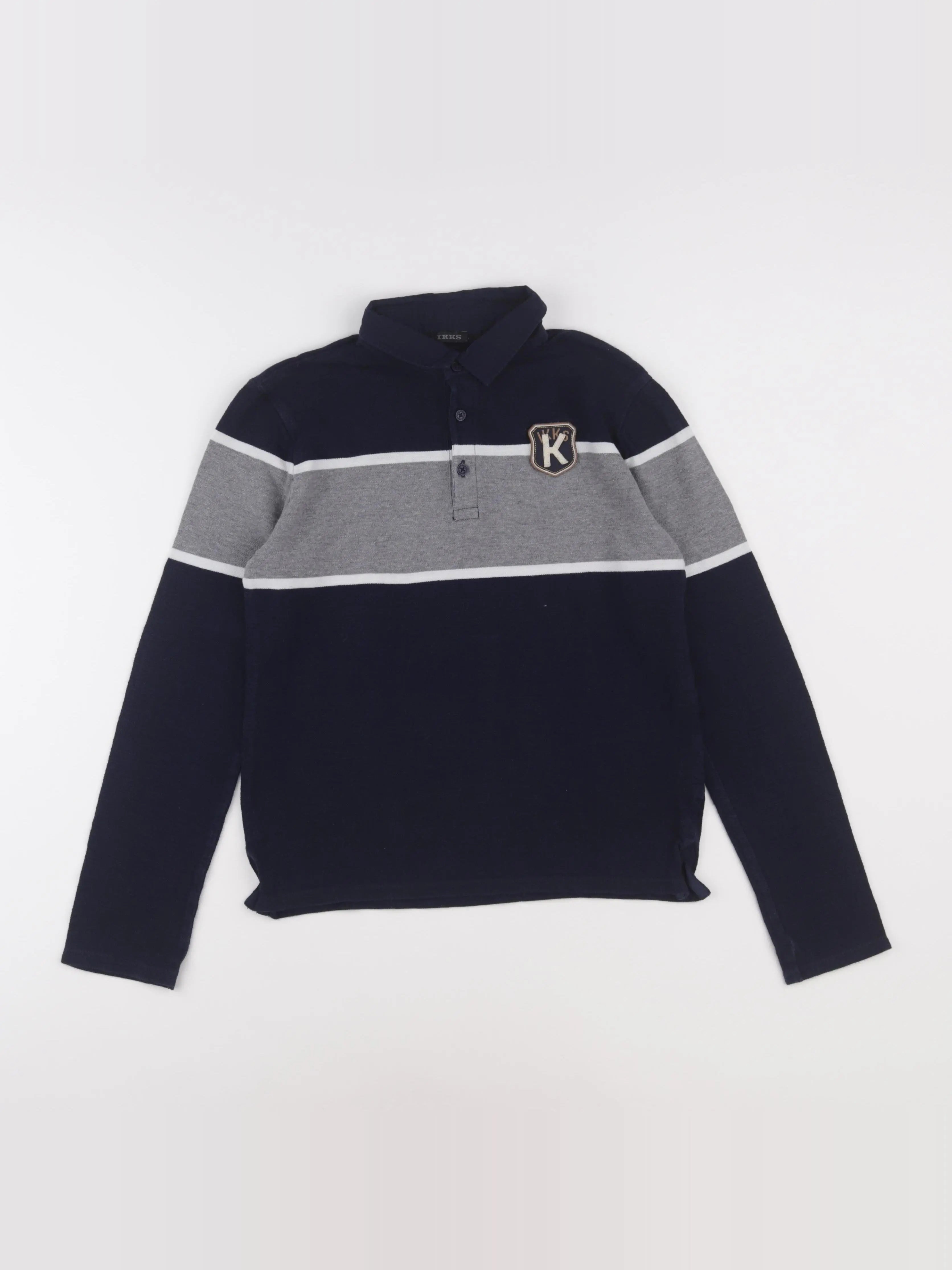 IKKS - polo bleu - 12 ans