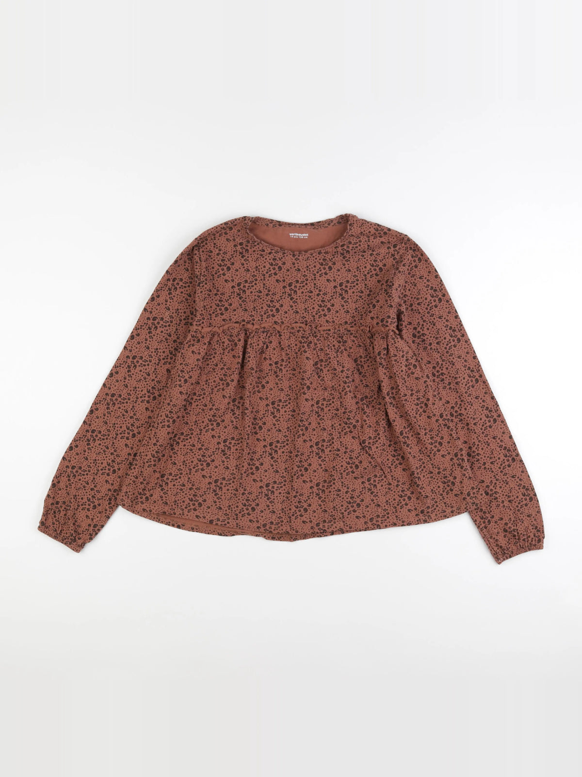 Vertbaudet - tee-shirt marron - 14 ans