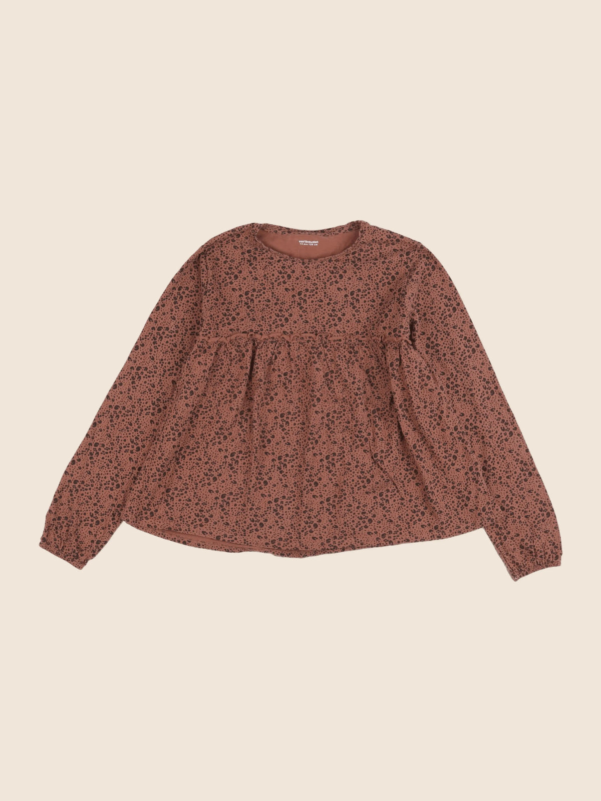 Vertbaudet - tee-shirt marron - 14 ans