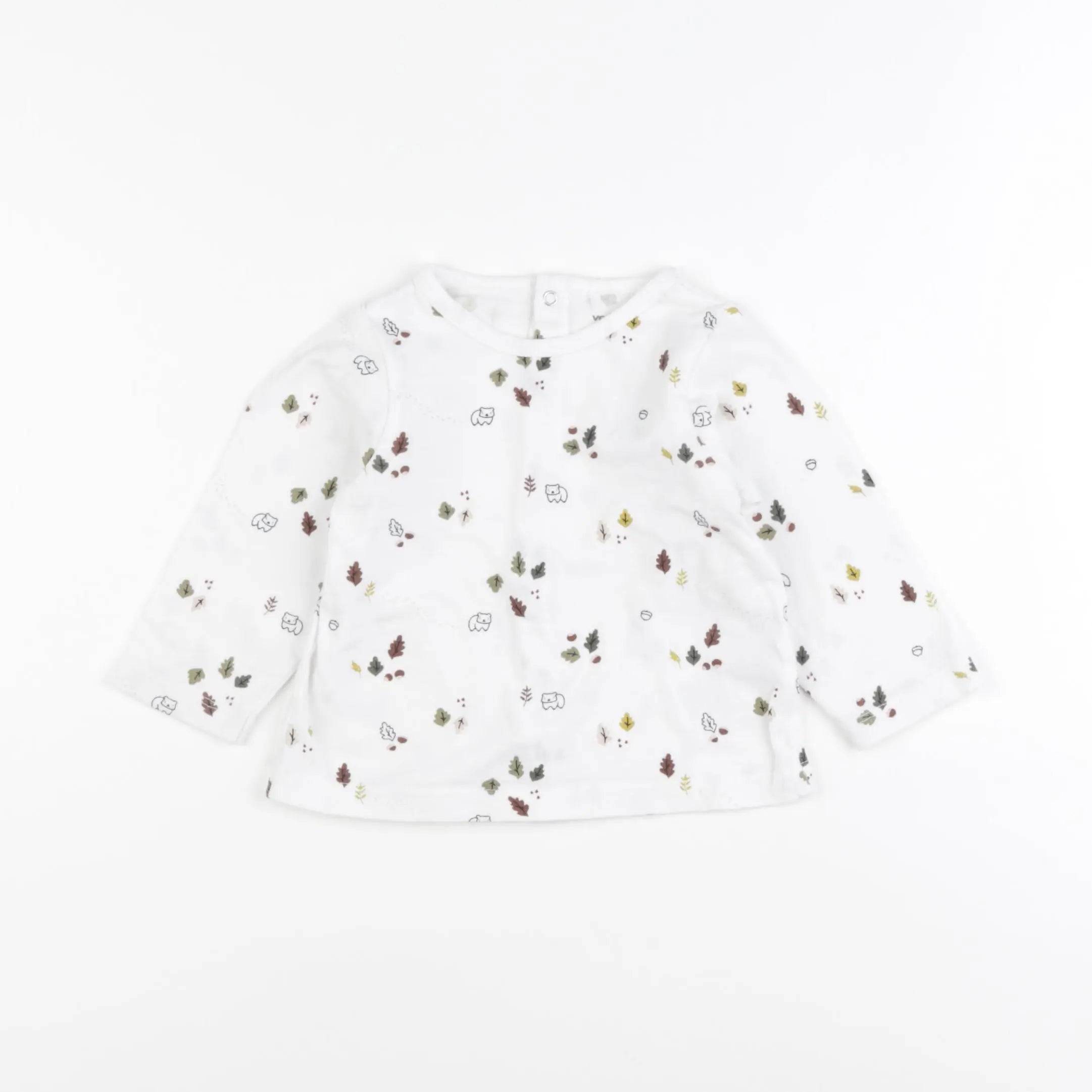 Vertbaudet - tee-shirt blanc - 12 mois