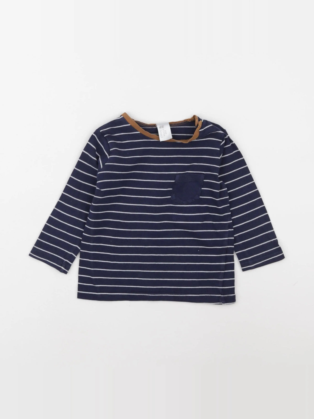 H&M - tee-shirt bleu - 9/12 mois