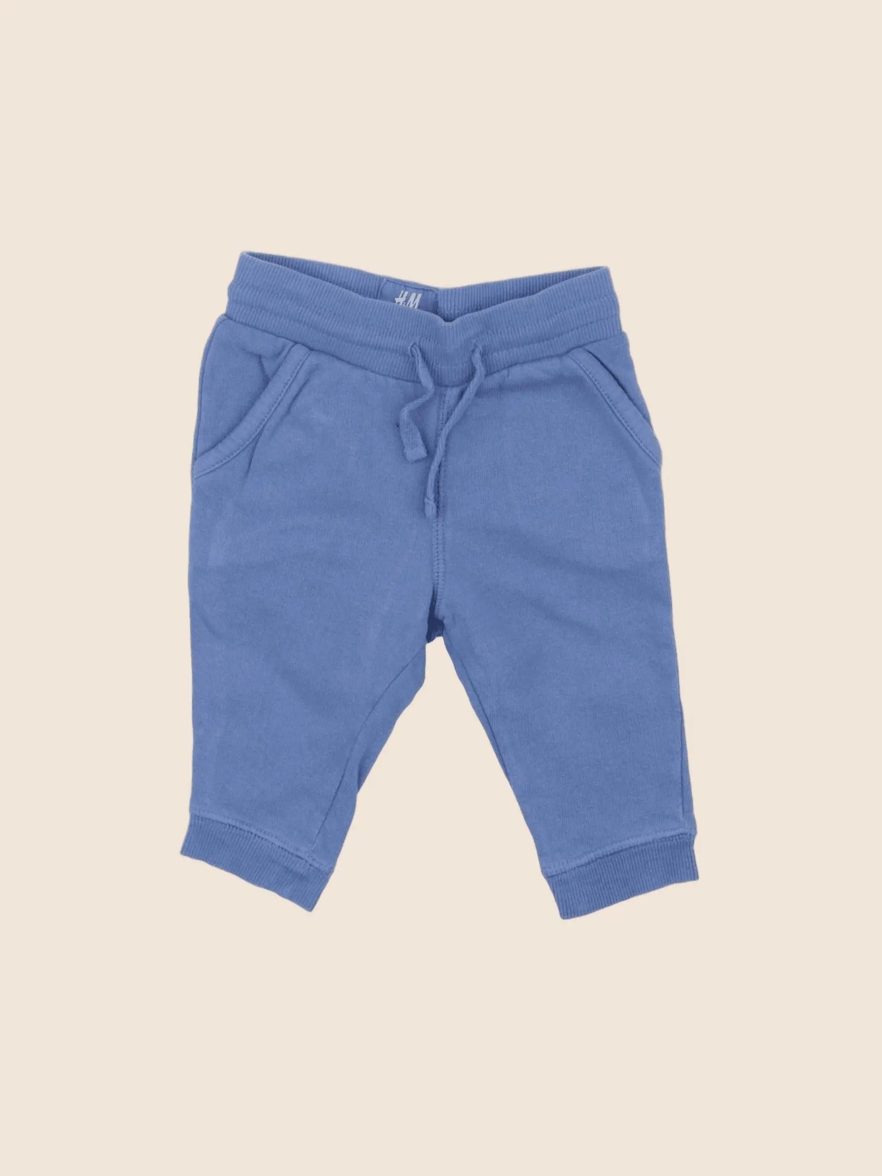 H&M - jogging bleu - 3 mois