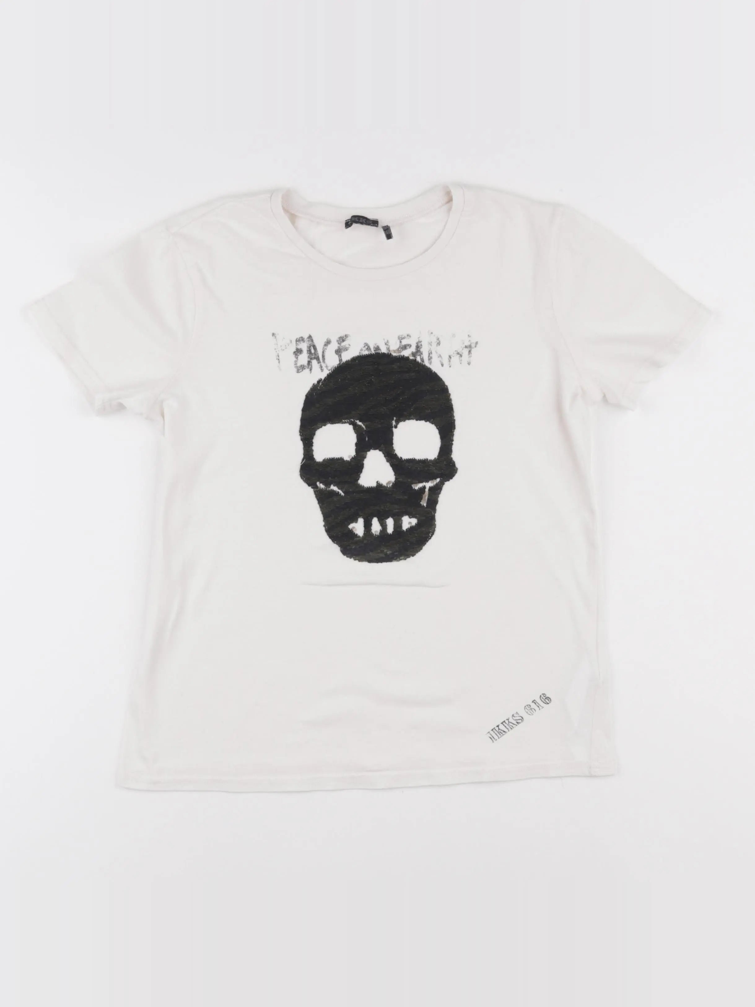 IKKS - tee-shirt blanc - 10 ans