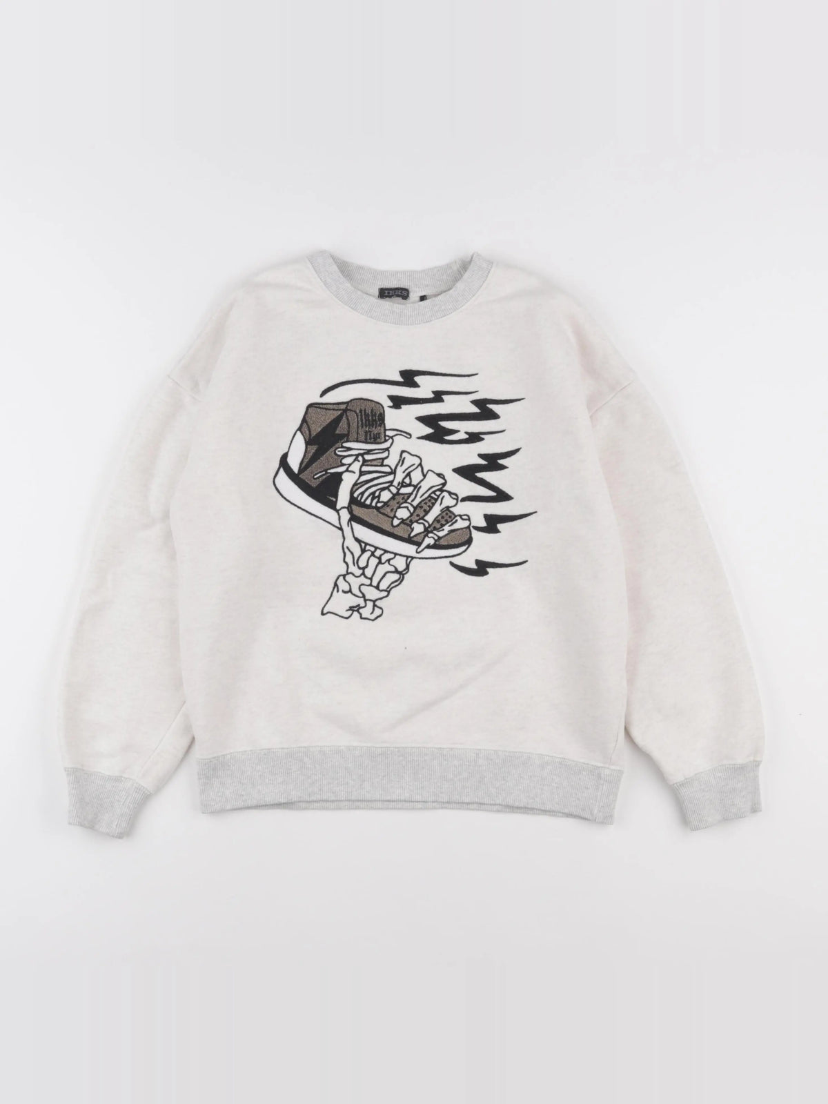 IKKS - sweat beige - 10 ans
