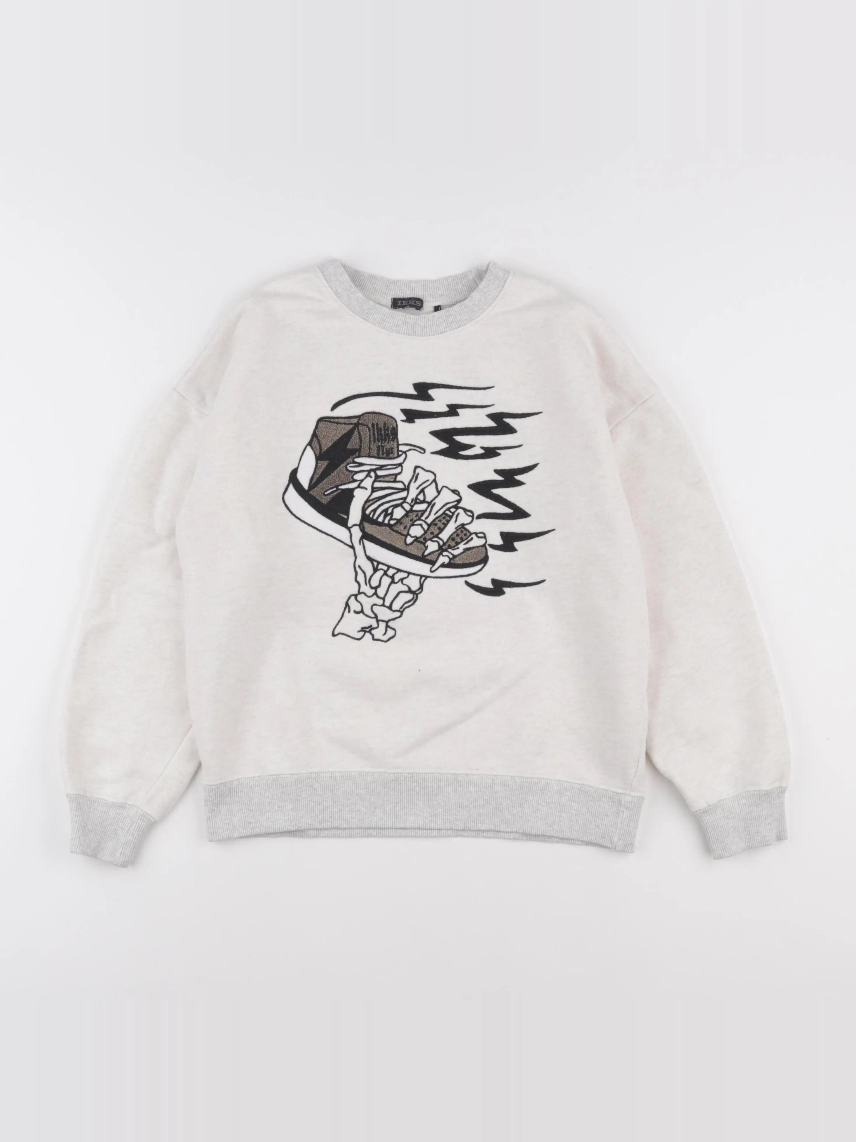 IKKS - sweat beige - 10 ans