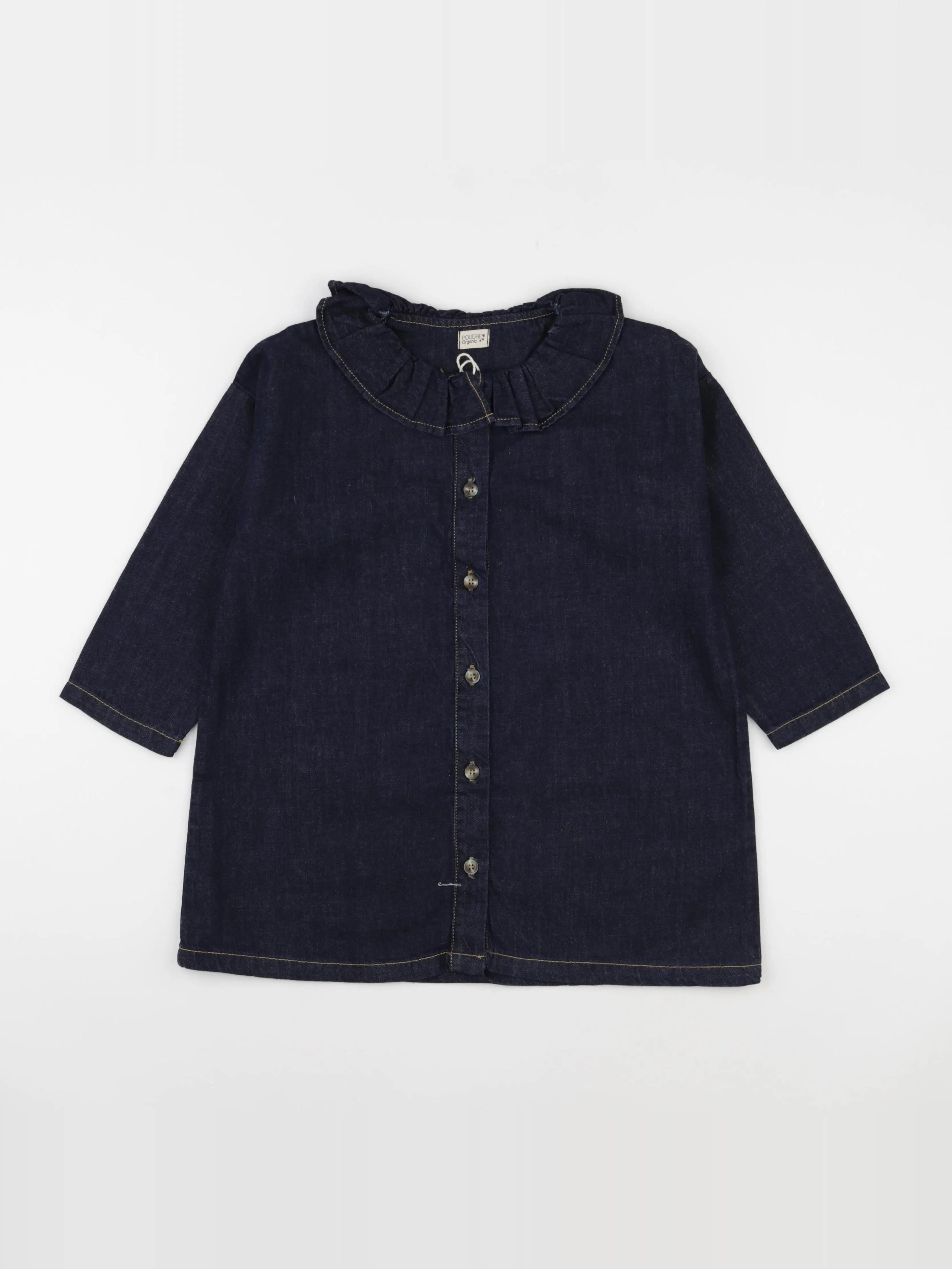 Blouse Aronie Denim Dark Blue