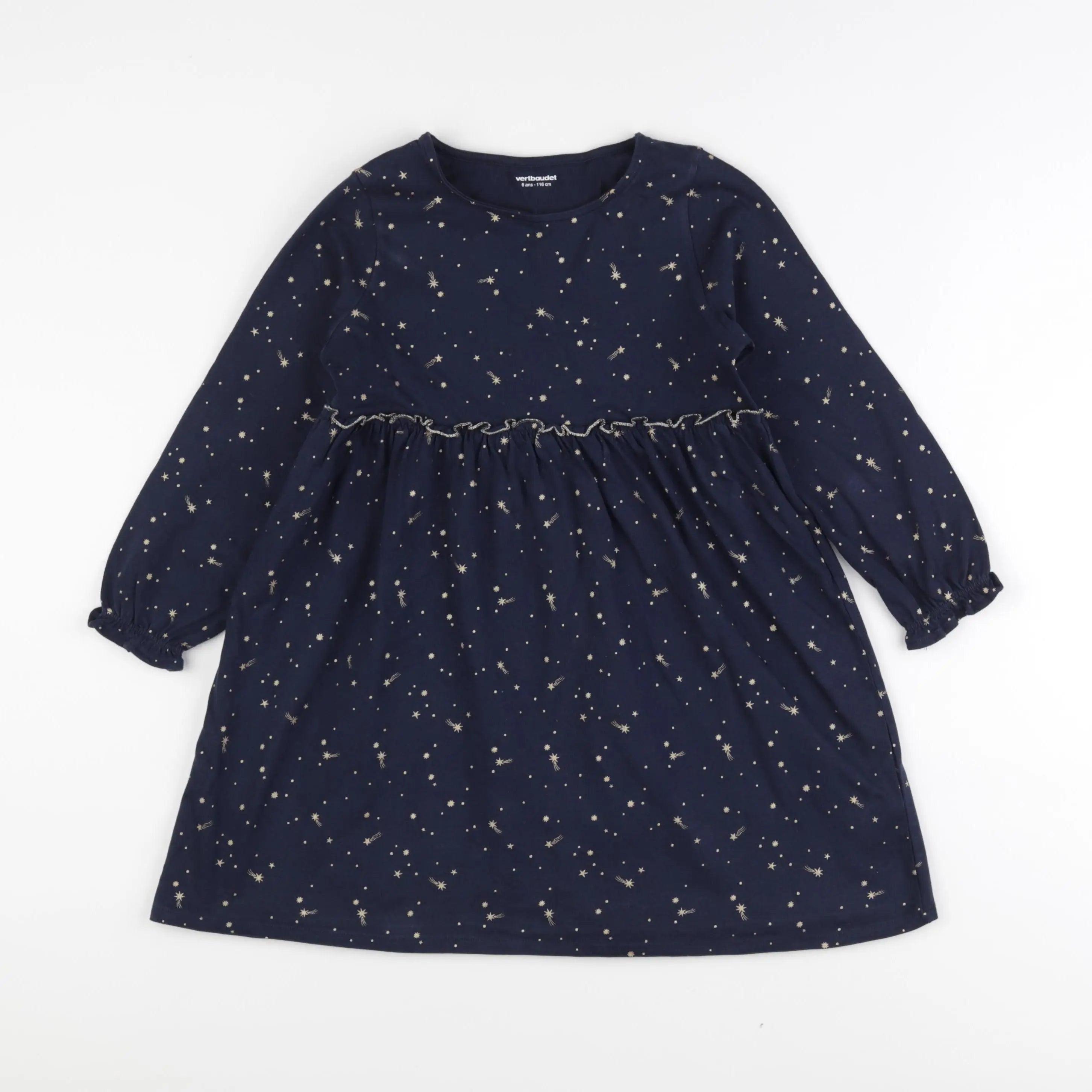 Vertbaudet - robe bleu - 6 ans