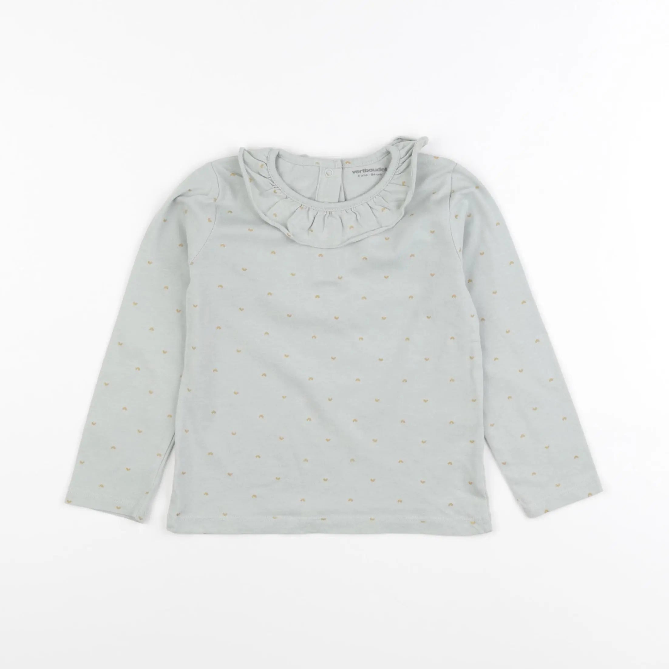 Vertbaudet - tee-shirt bleu - 3 ans