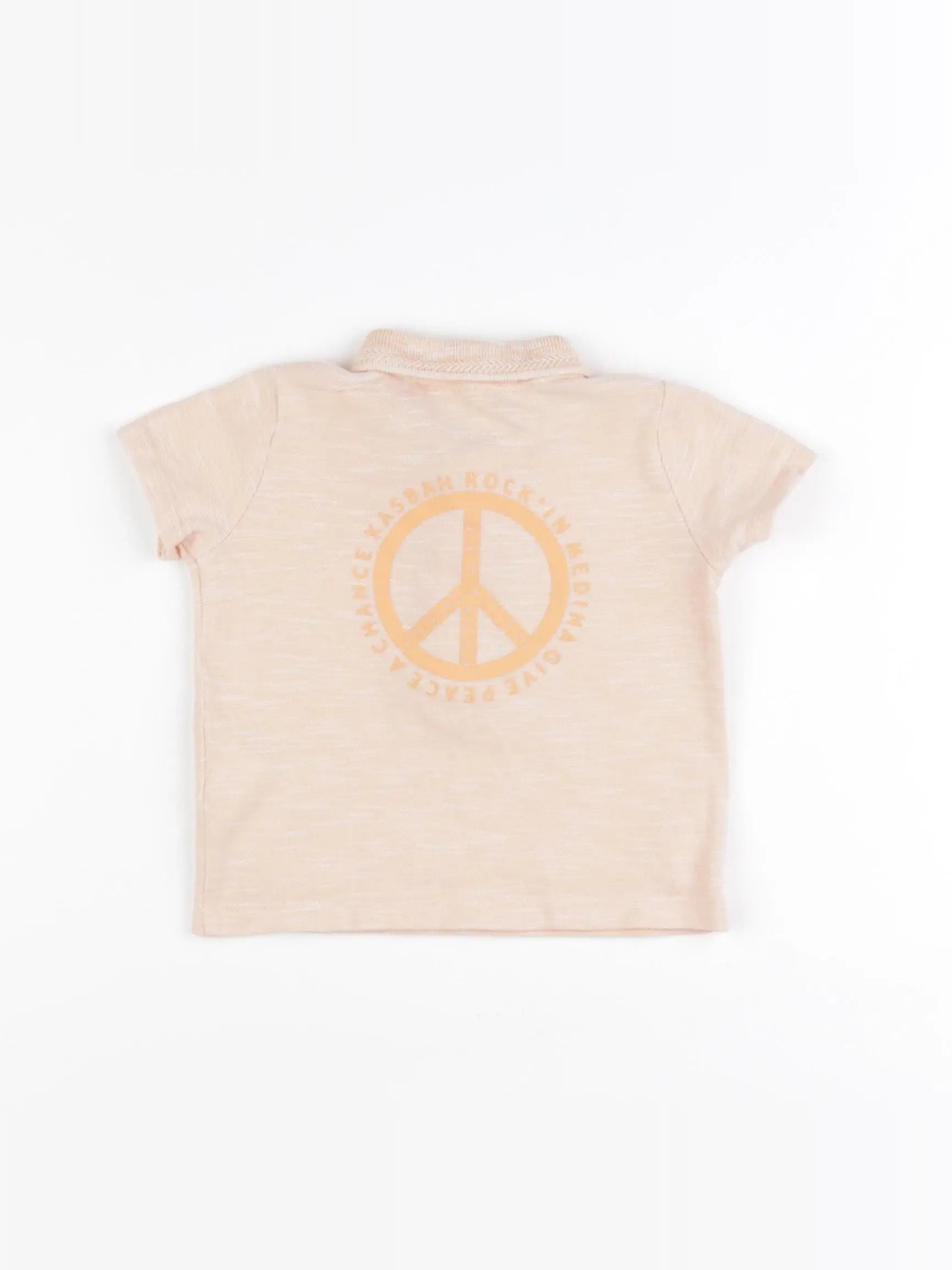 IKKS - polo imprimé au dos orange - 6 mois