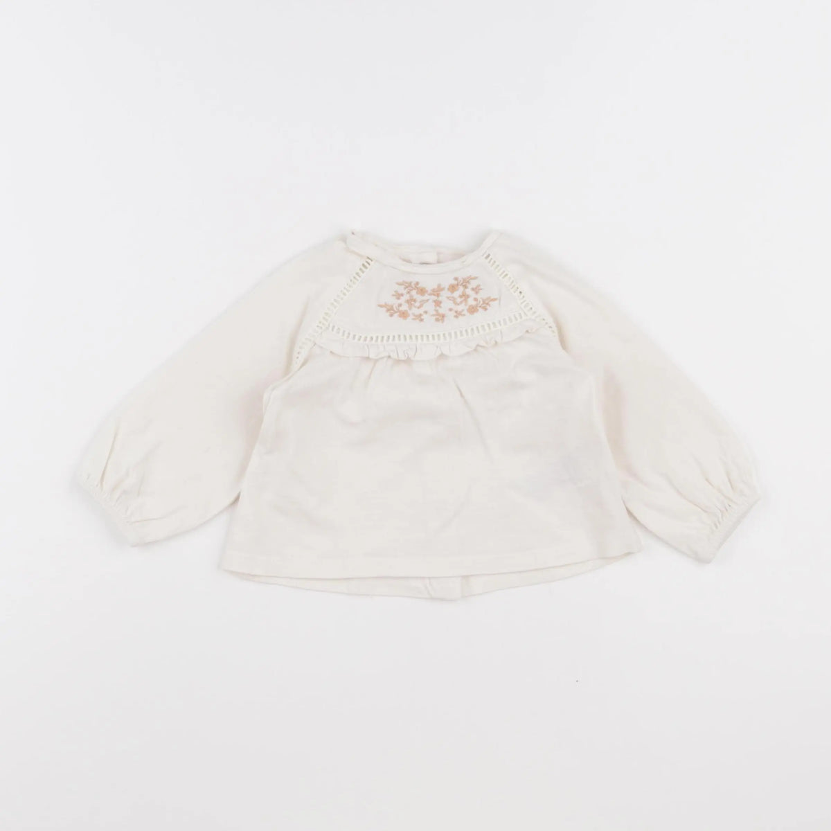 Vertbaudet - tee-shirt beige - 9 mois