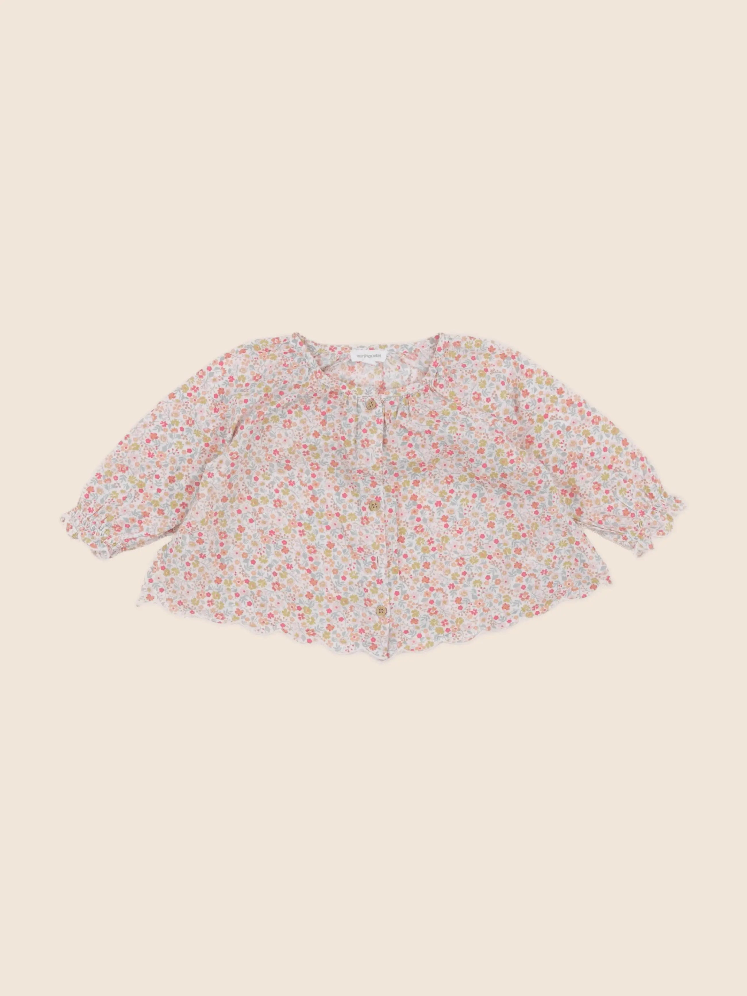 Vertbaudet - blouse multicolore - 6 mois