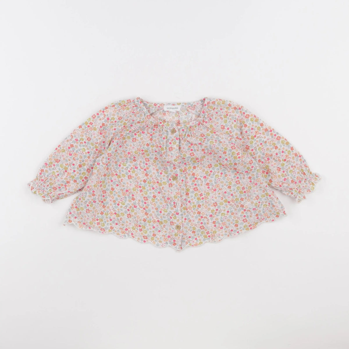 Vertbaudet - blouse multicolore - 6 mois
