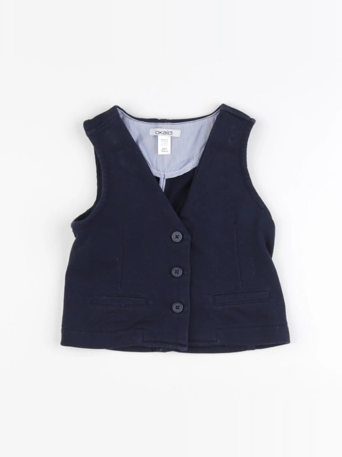 Okaidi - gilet bleu - 4 ans