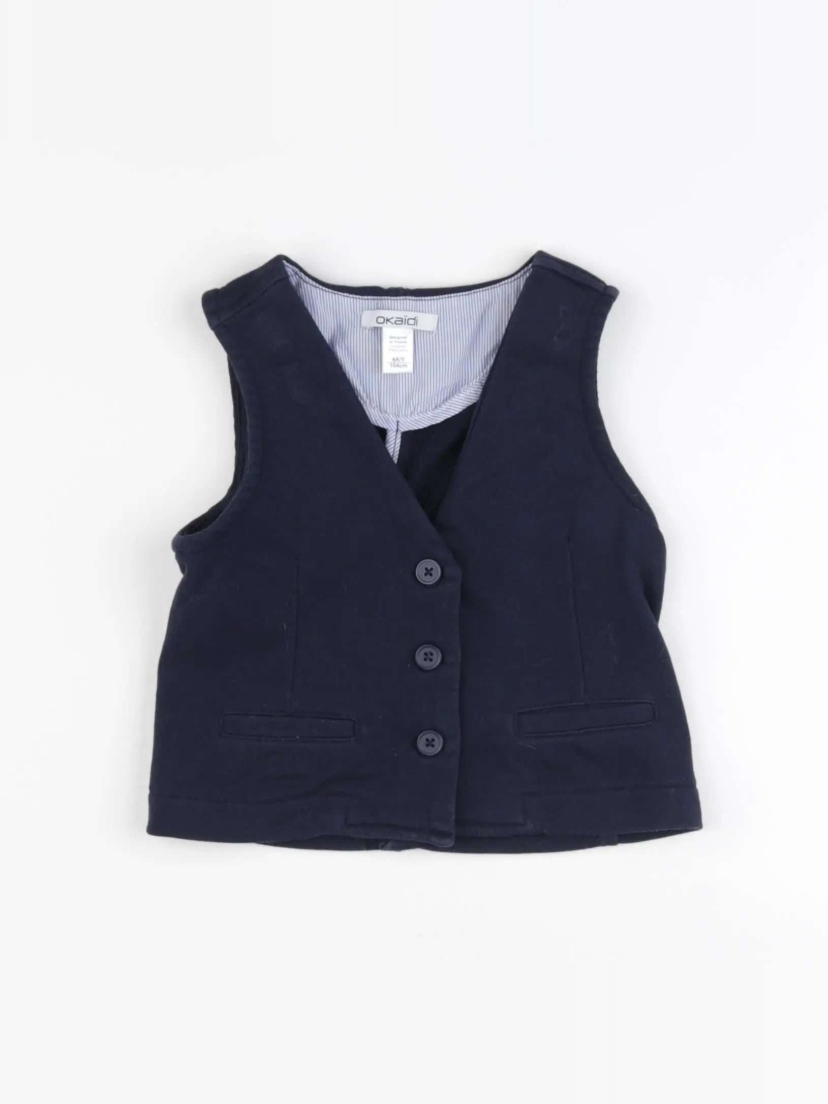 Okaidi - gilet bleu - 4 ans