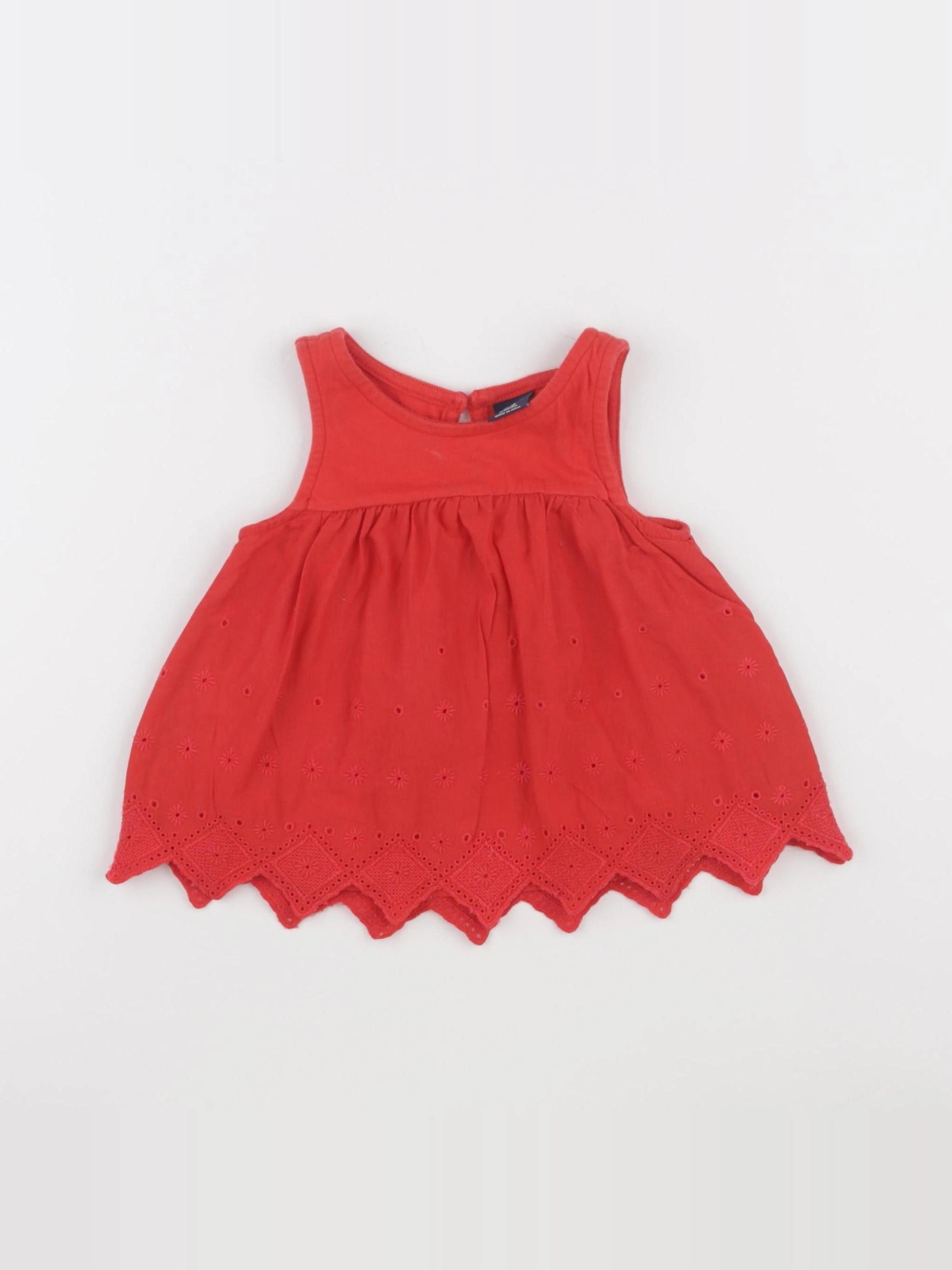 GAP - blouse rouge - 12/18 mois
