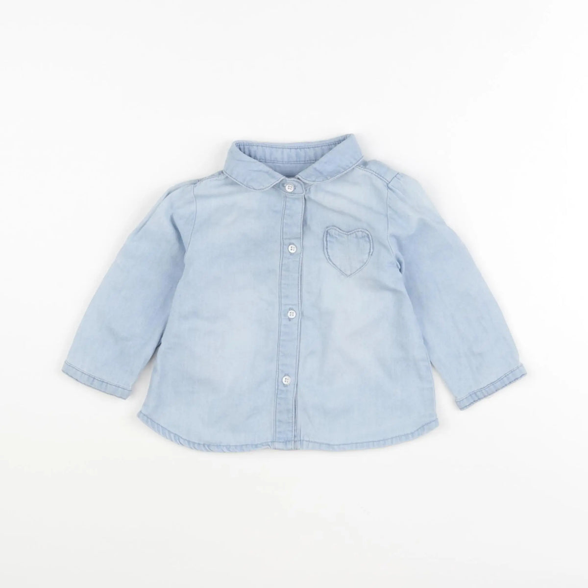Vertbaudet - blouse bleu - 9 mois
