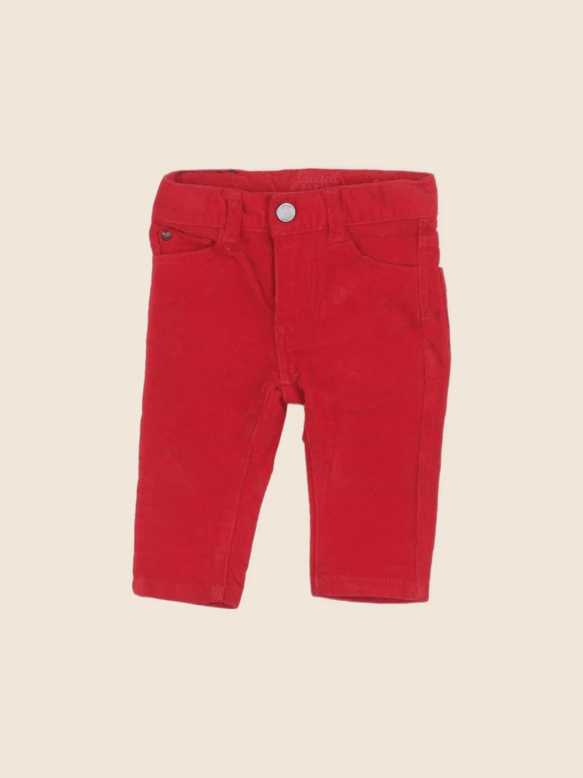 Jacadi - pantalon rouge - 6 mois