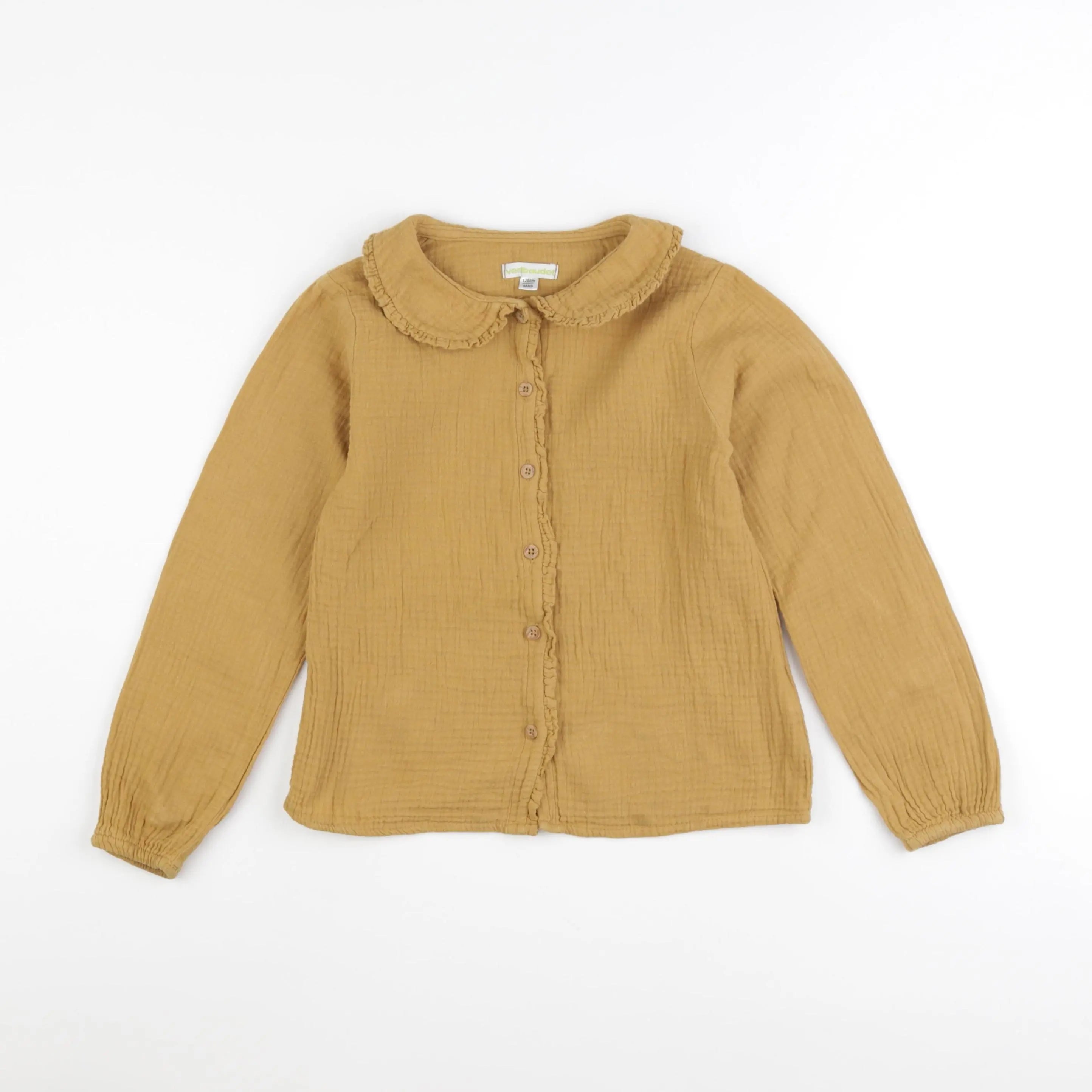 Vertbaudet - blouse jaune - 8 ans