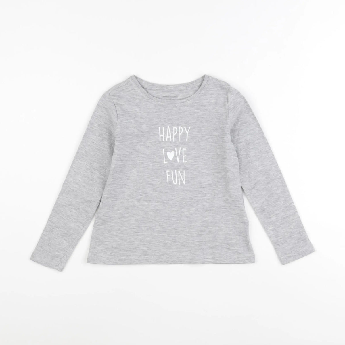 Vertbaudet - tee-shirt gris - 4 ans