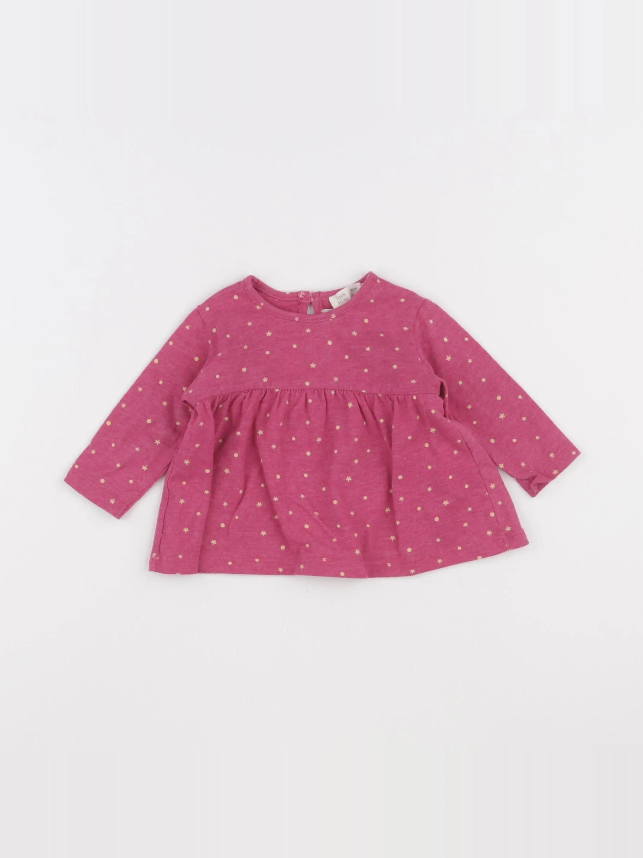 Zara - tee-shirt rose - 3/6 mois
