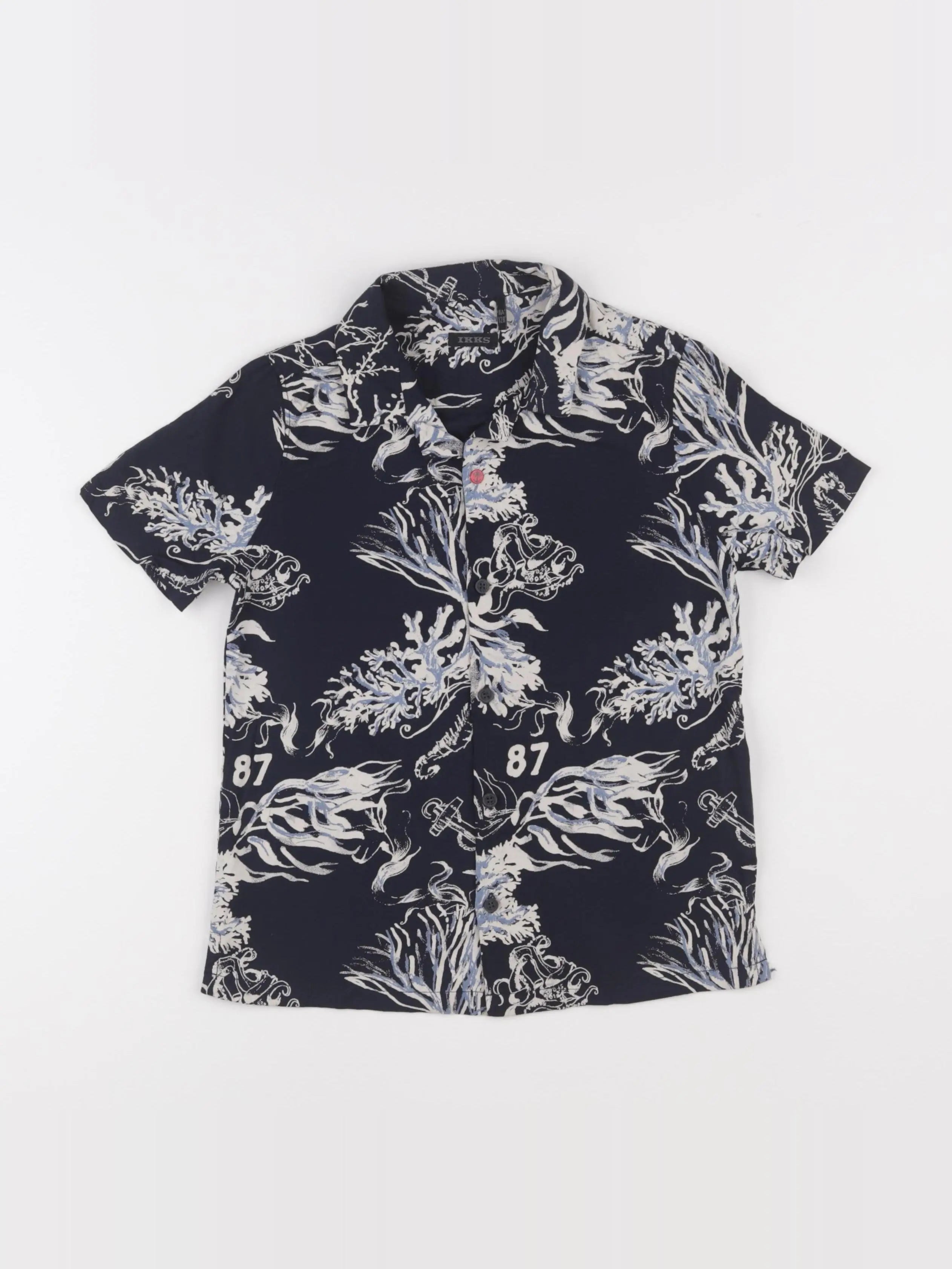IKKS - chemise bleu - 8 ans