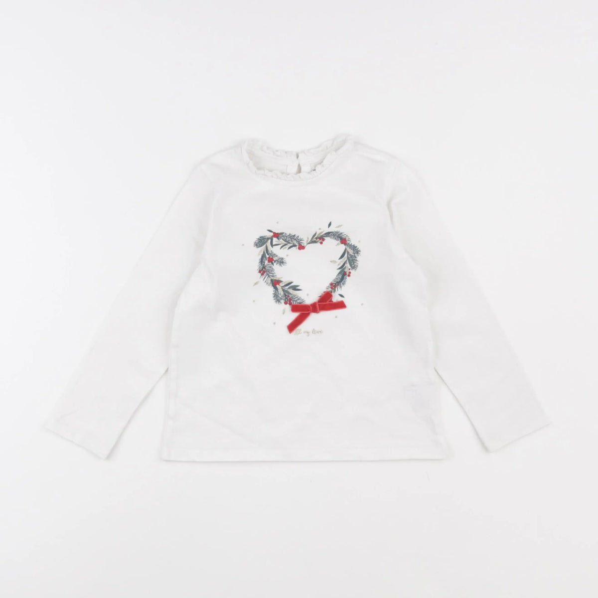 Vertbaudet - tee-shirt blanc - 4 ans