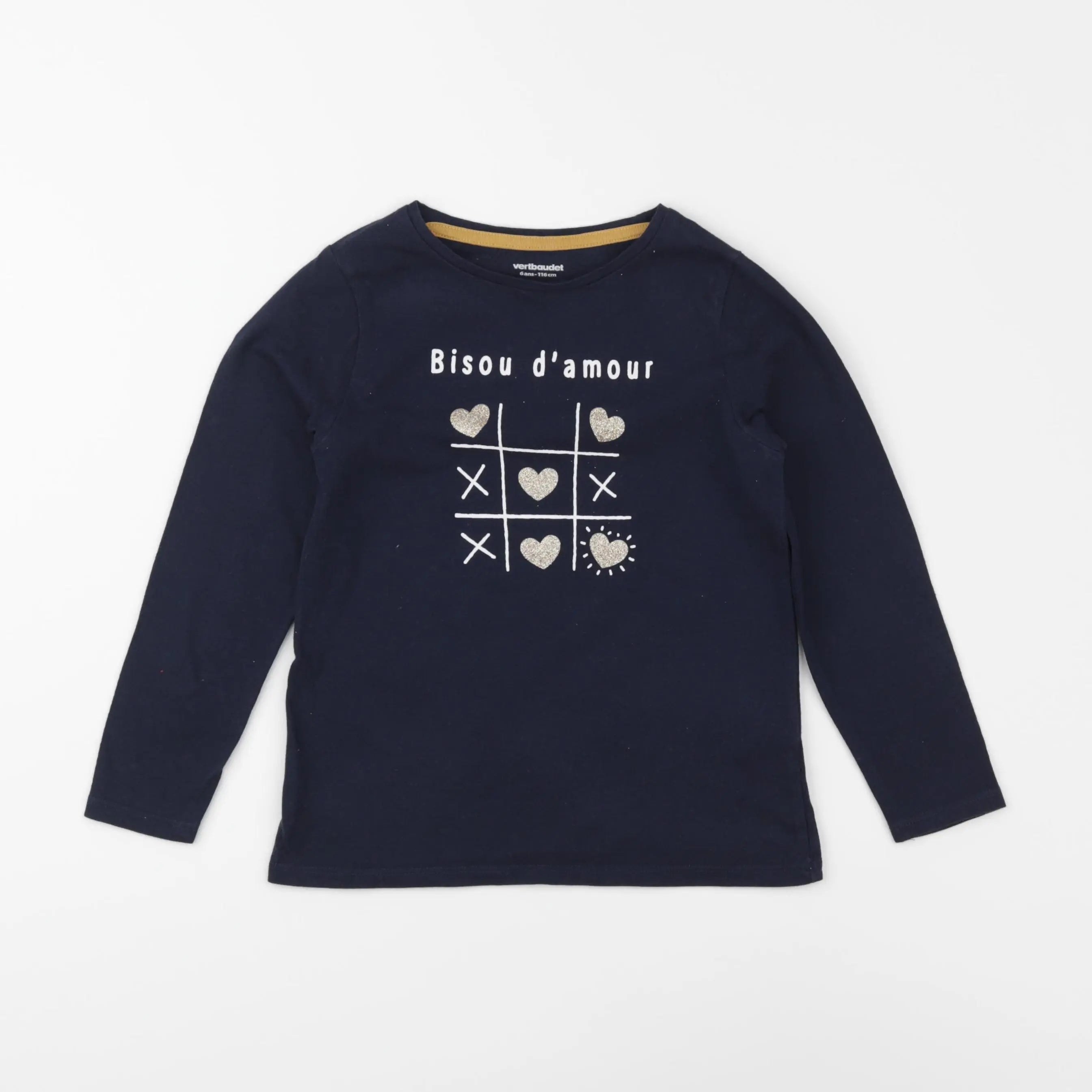 Vertbaudet - tee-shirt bleu - 6 ans