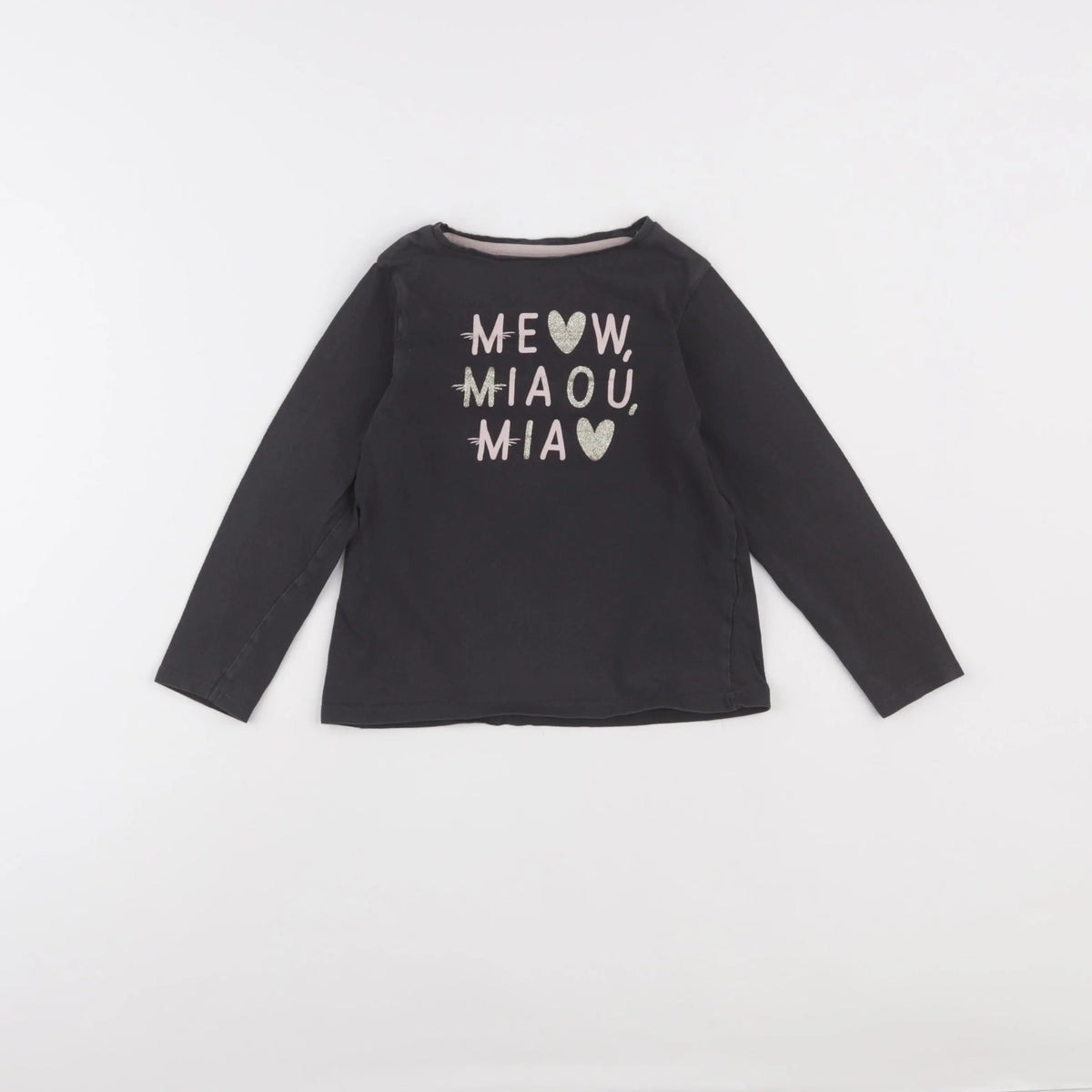 Vertbaudet - tee-shirt gris - 6 ans