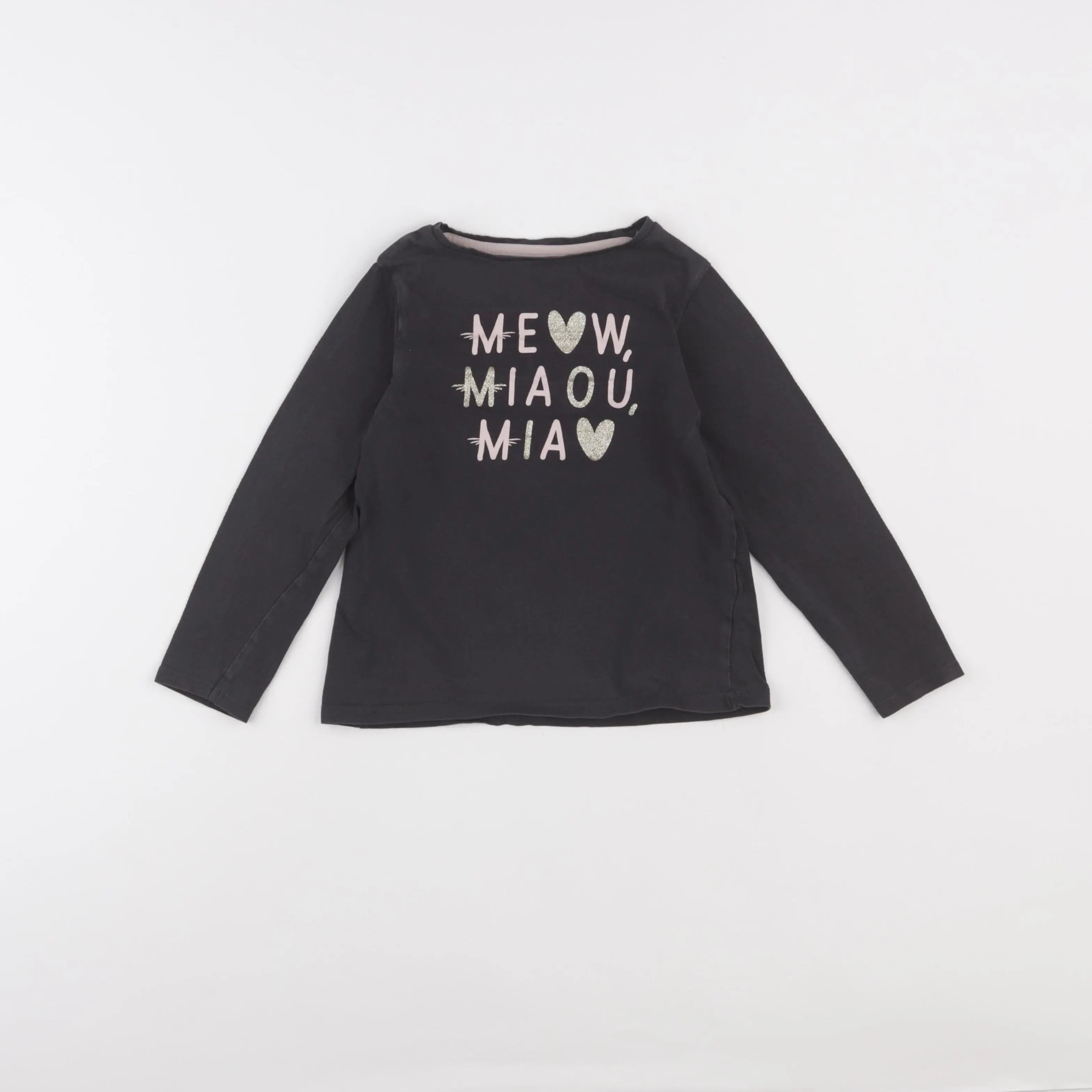 Vertbaudet - tee-shirt gris - 6 ans