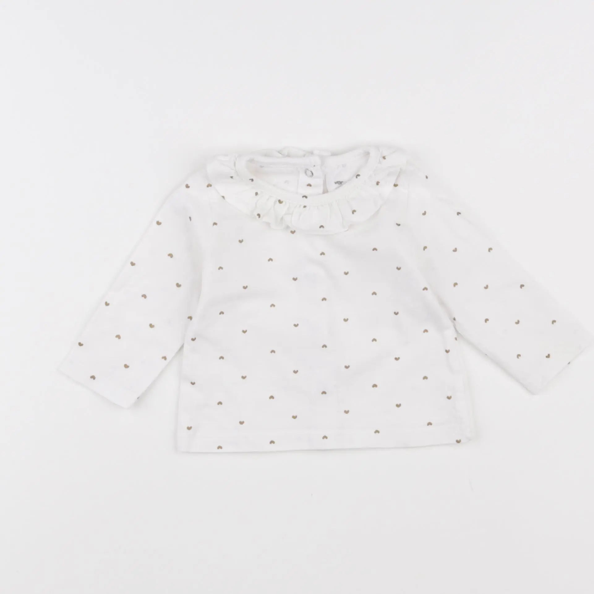 Vertbaudet - tee-shirt blanc - 3 mois