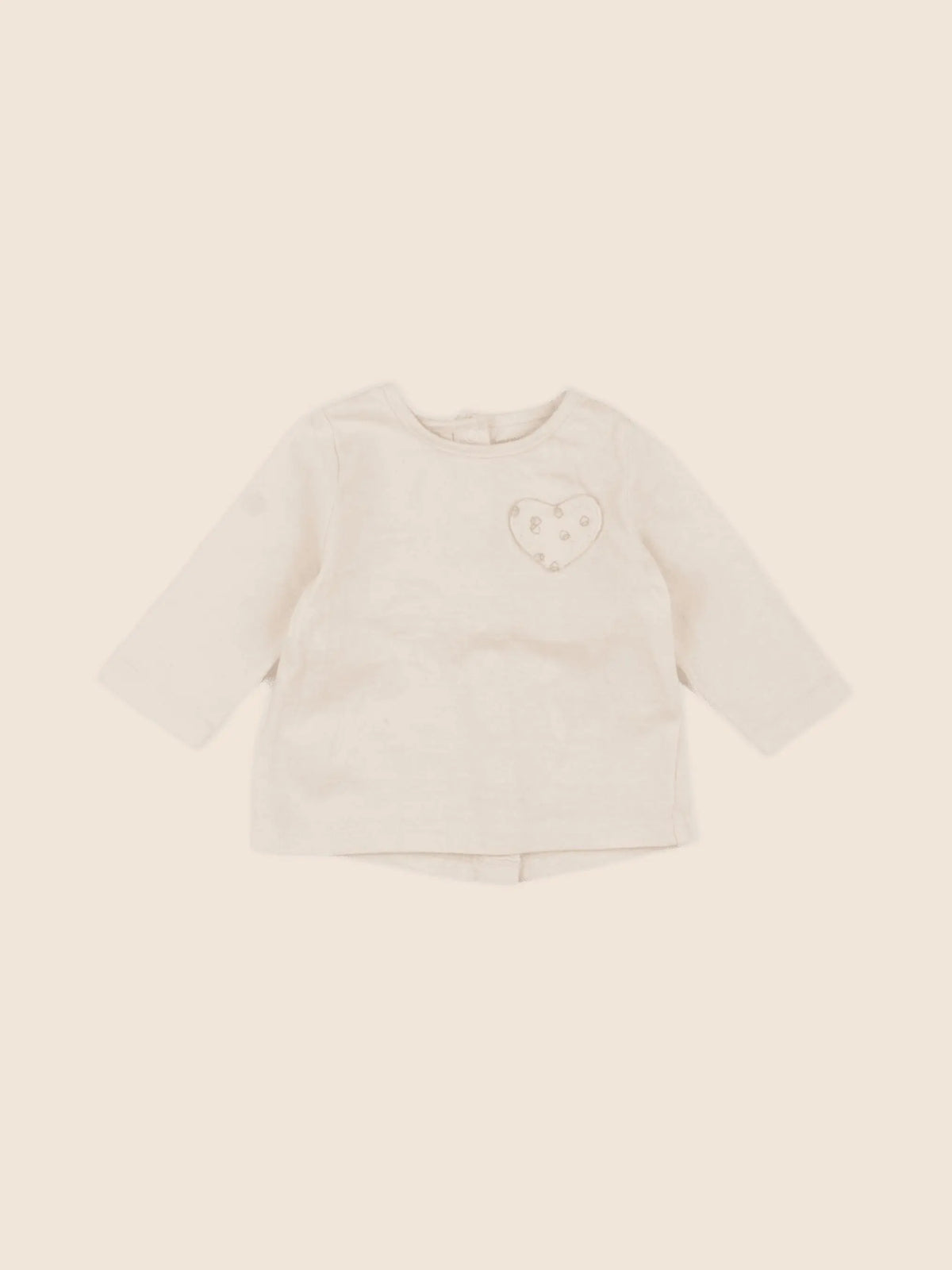 Vertbaudet - tee-shirt beige - 3 mois