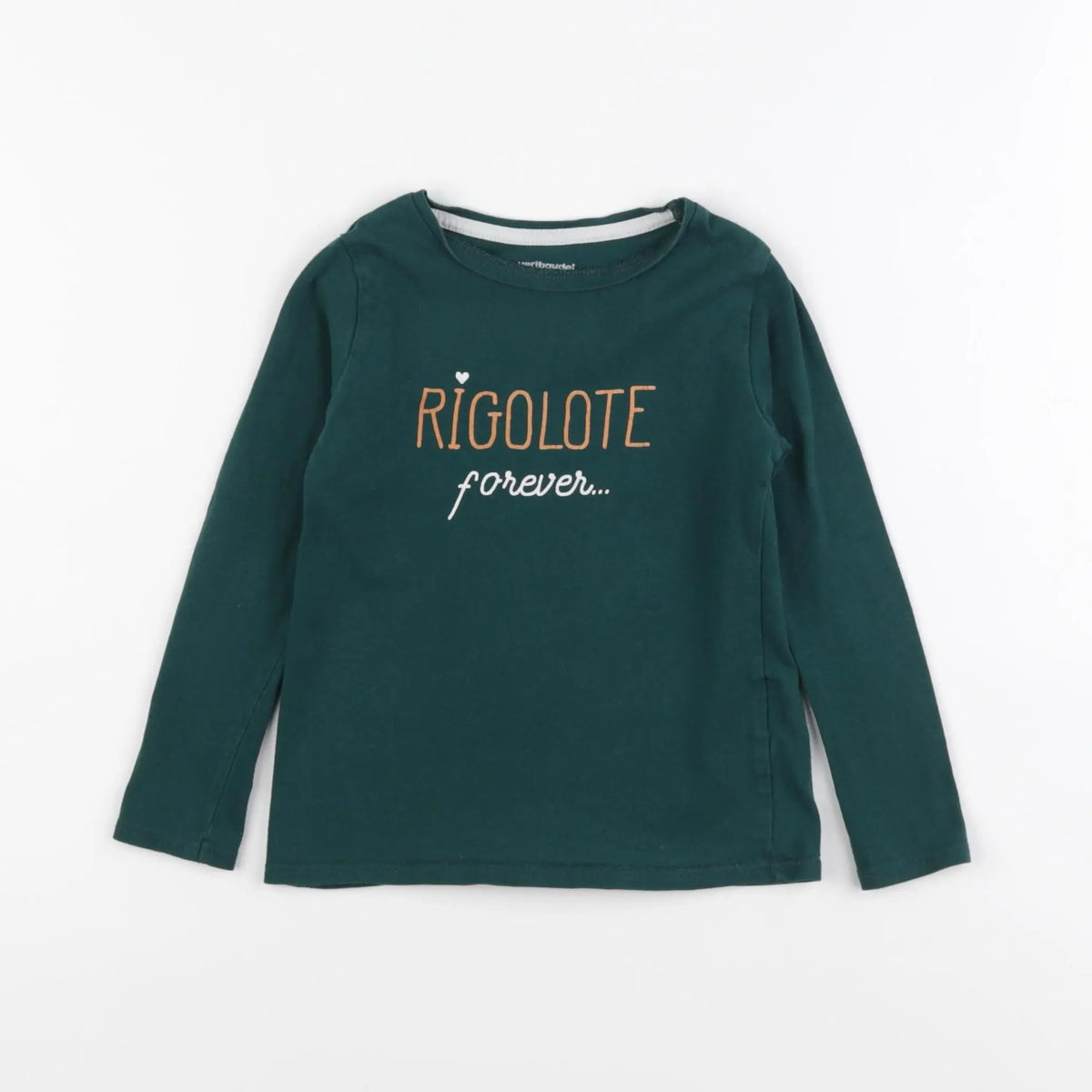 Vertbaudet - tee-shirt vert - 4 ans