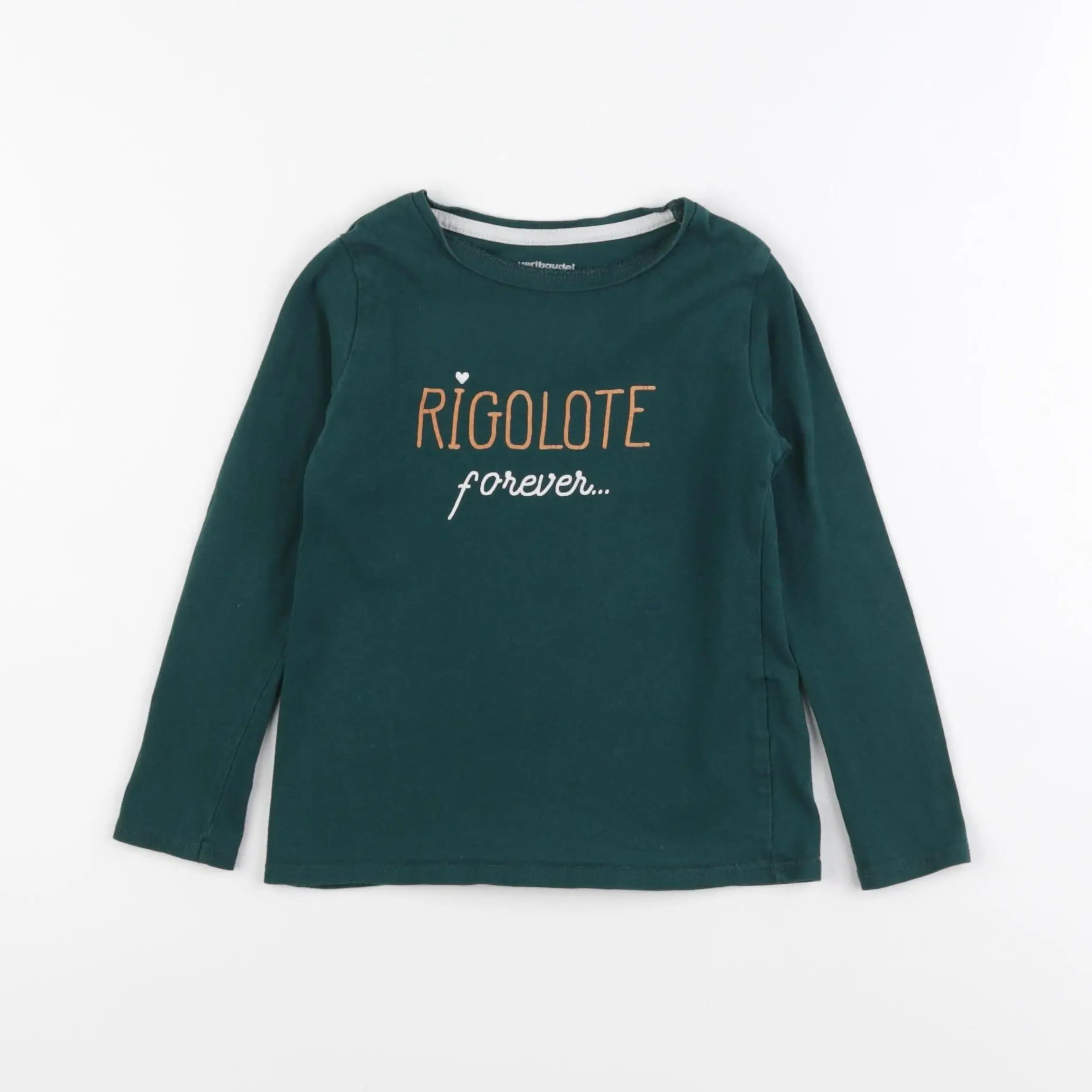 Vertbaudet - tee-shirt vert - 4 ans