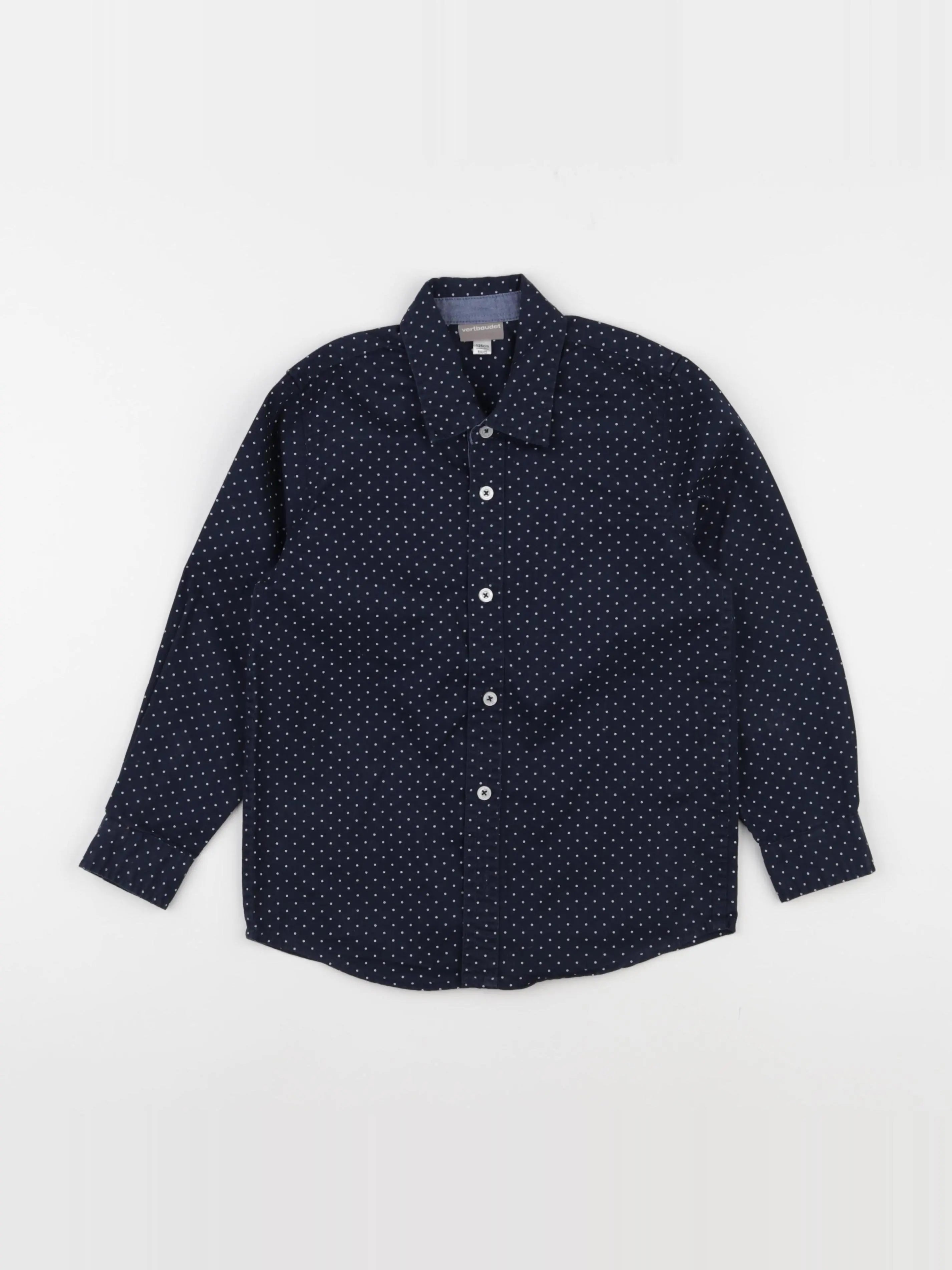 Vertbaudet - chemise bleu - 8 ans