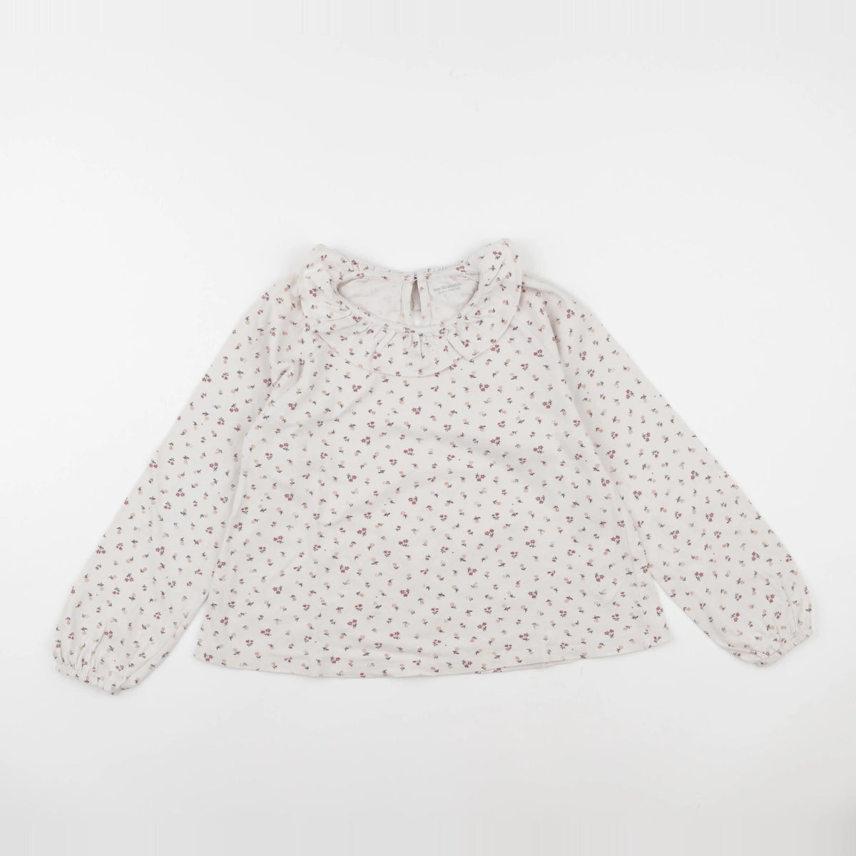 Vertbaudet - tee-shirt blanc, rose - 8 ans