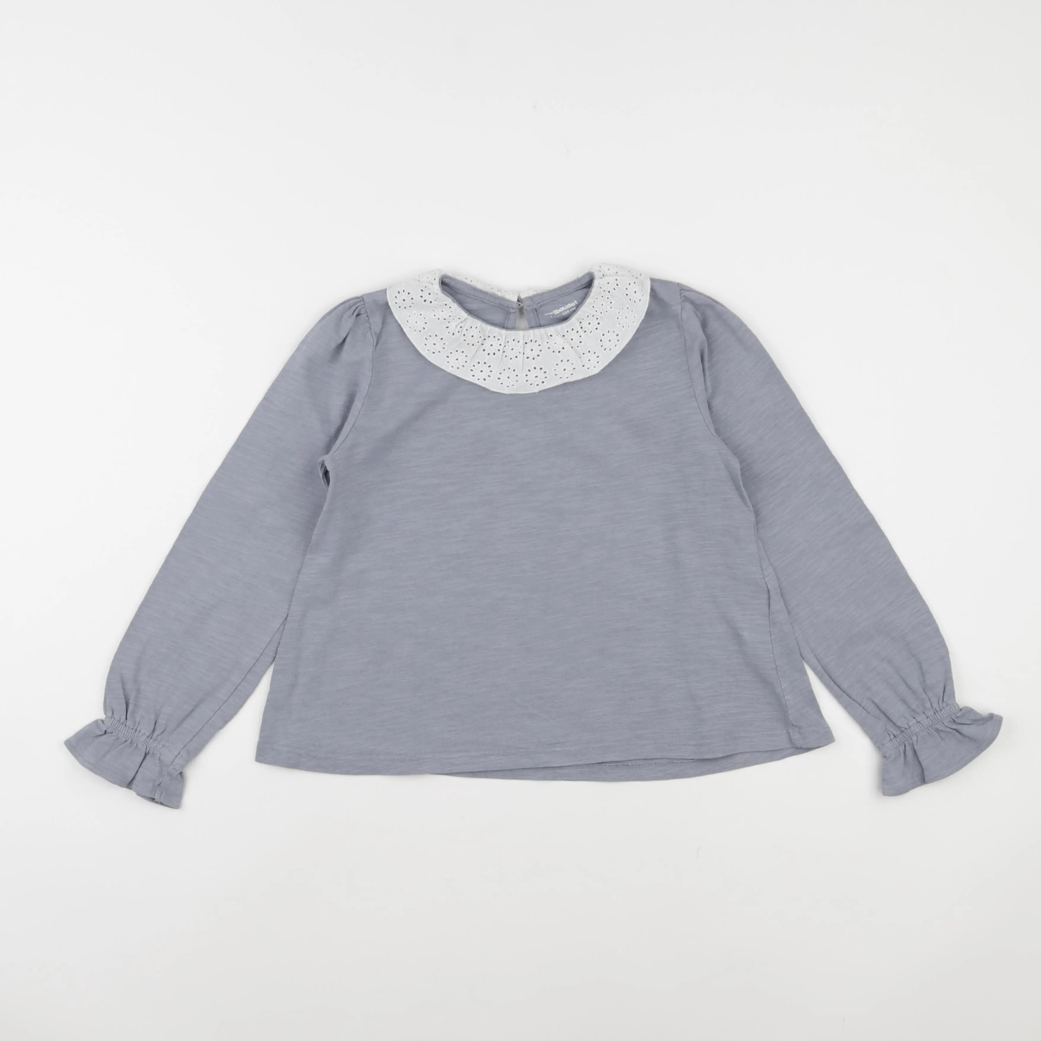 Vertbaudet - tee-shirt bleu - 8 ans