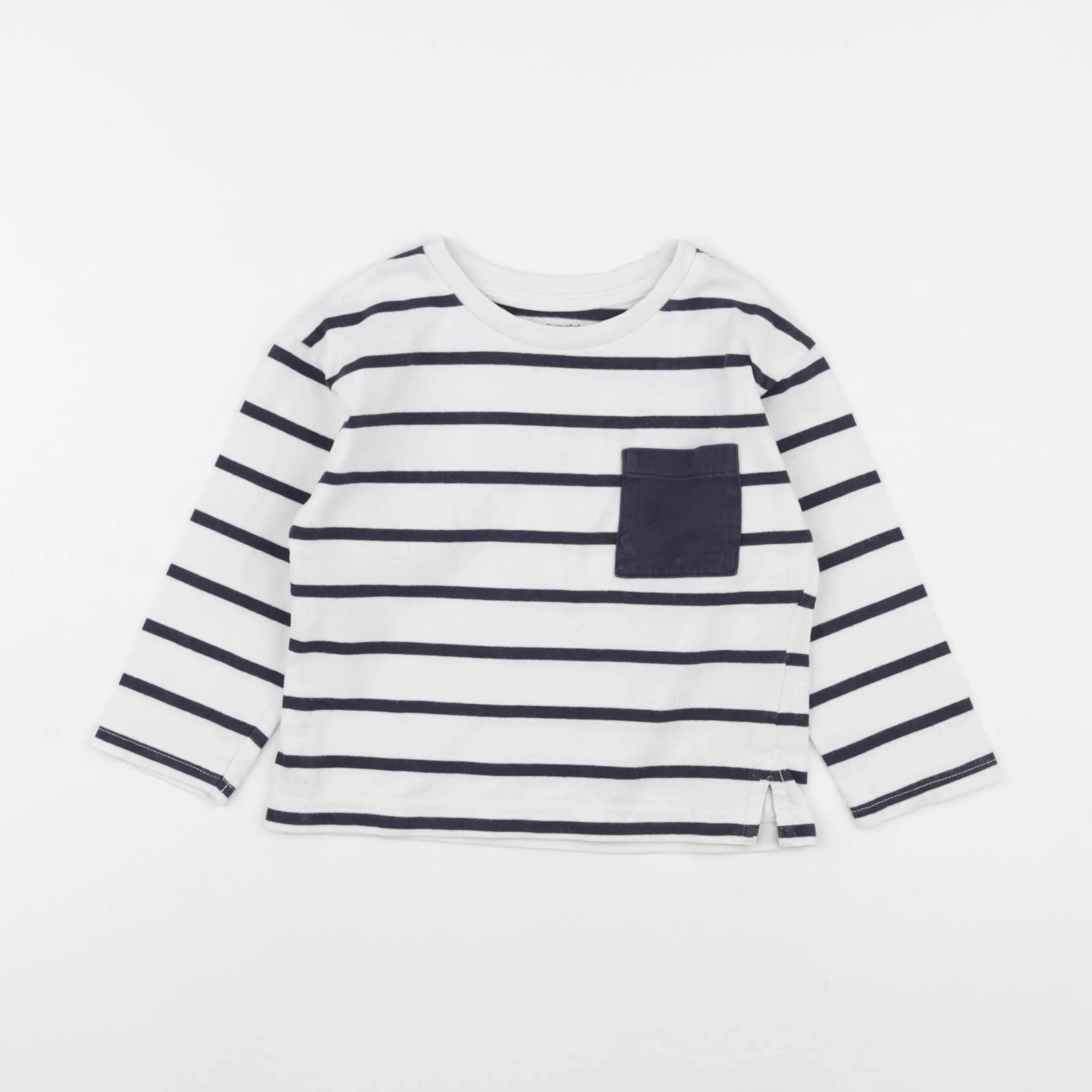Vertbaudet - tee-shirt bleu, blanc - 4 ans