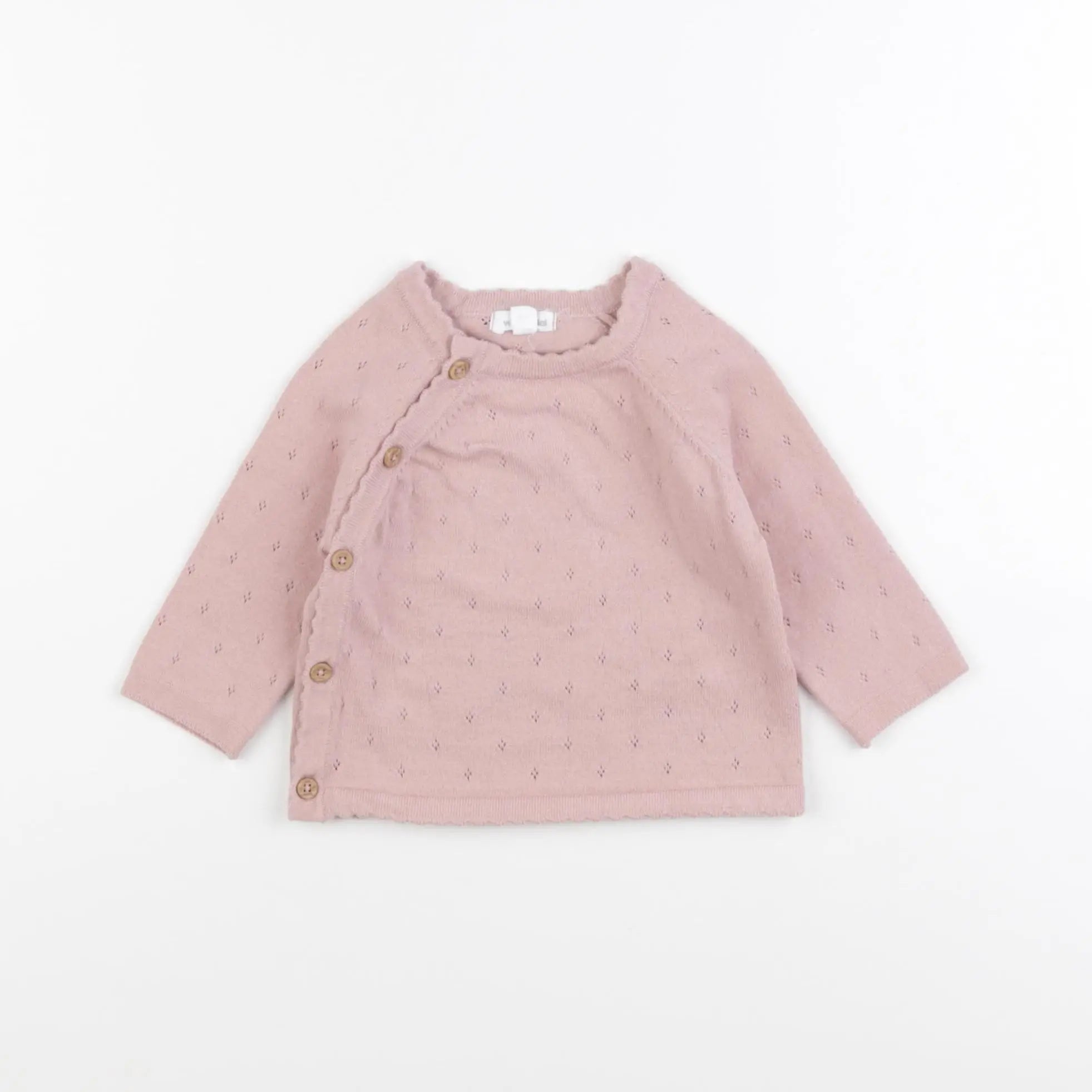 Vertbaudet - gilet rose - 6 mois