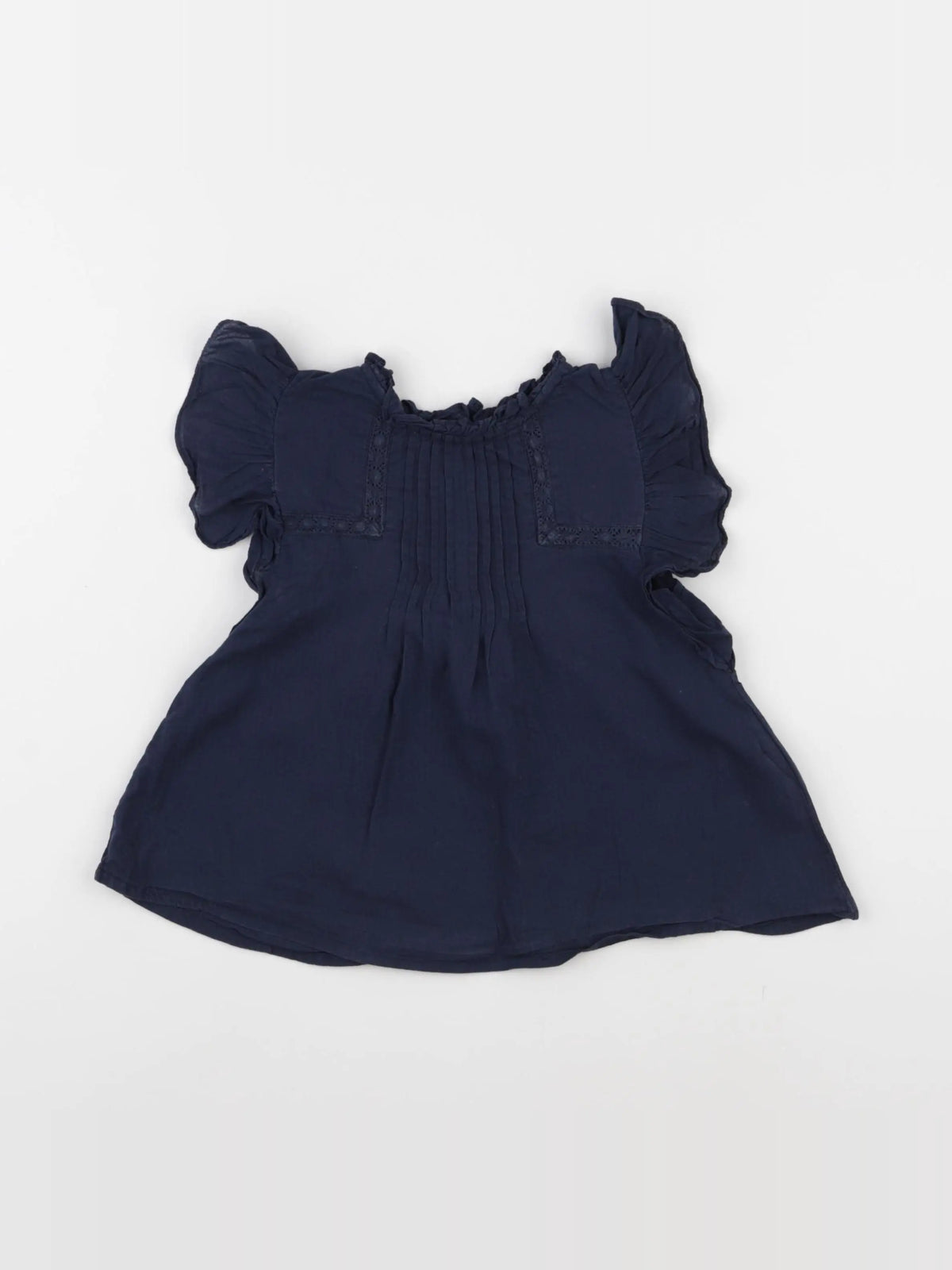 Monoprix - blouse bleu - 4 ans