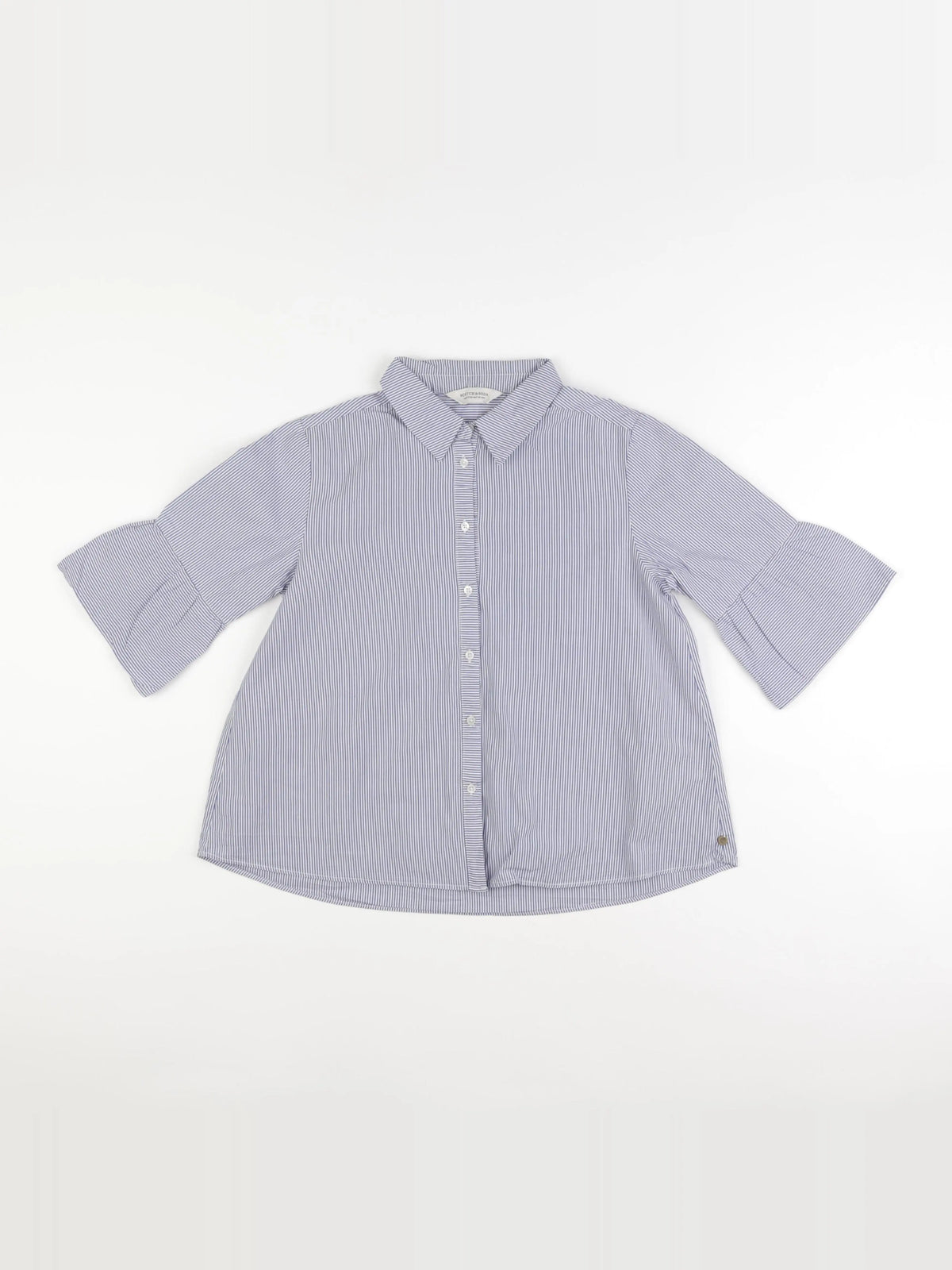 Scotch & Soda - blouse bleu, blanc - 10 ans