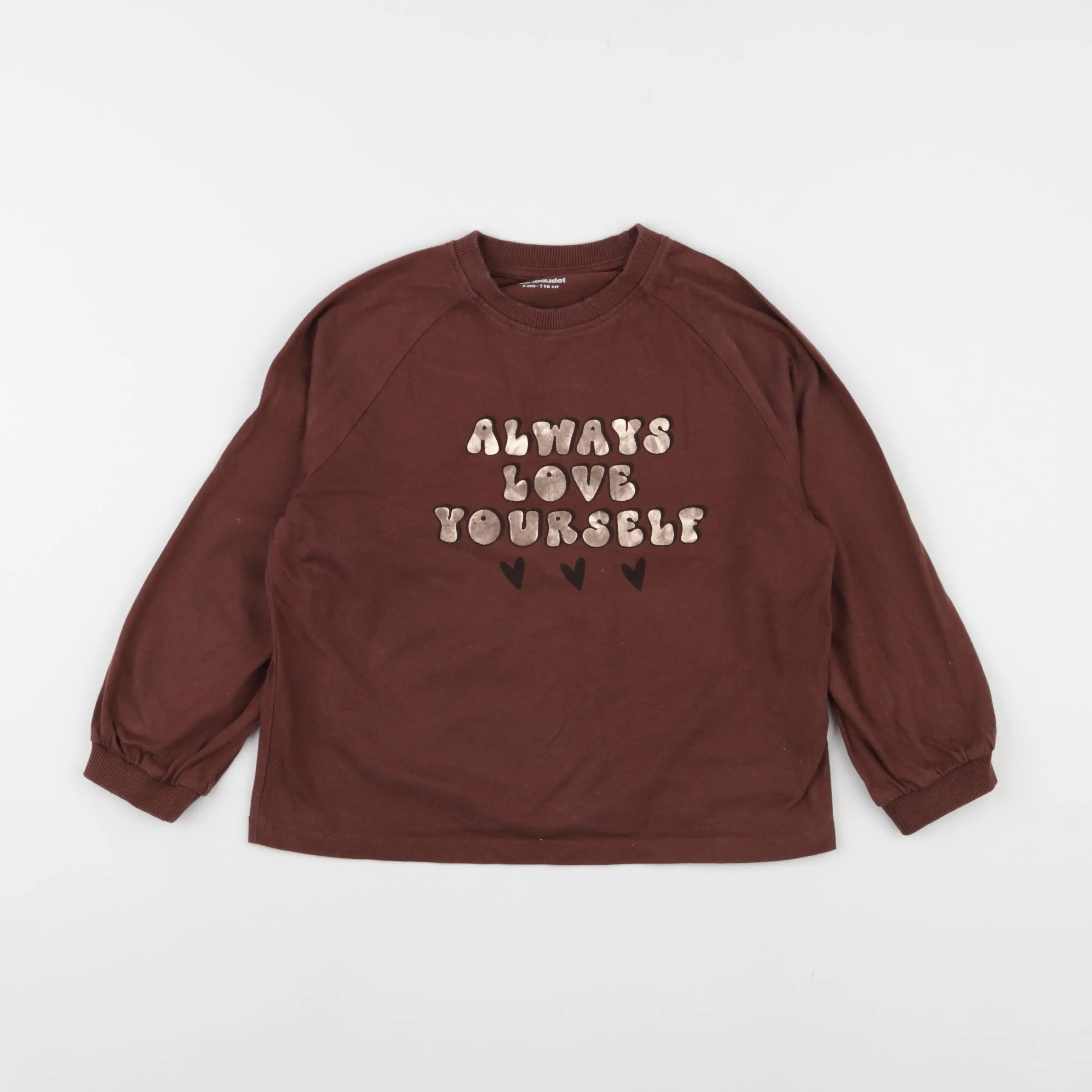 Vertbaudet - tee-shirt rouge - 6 ans