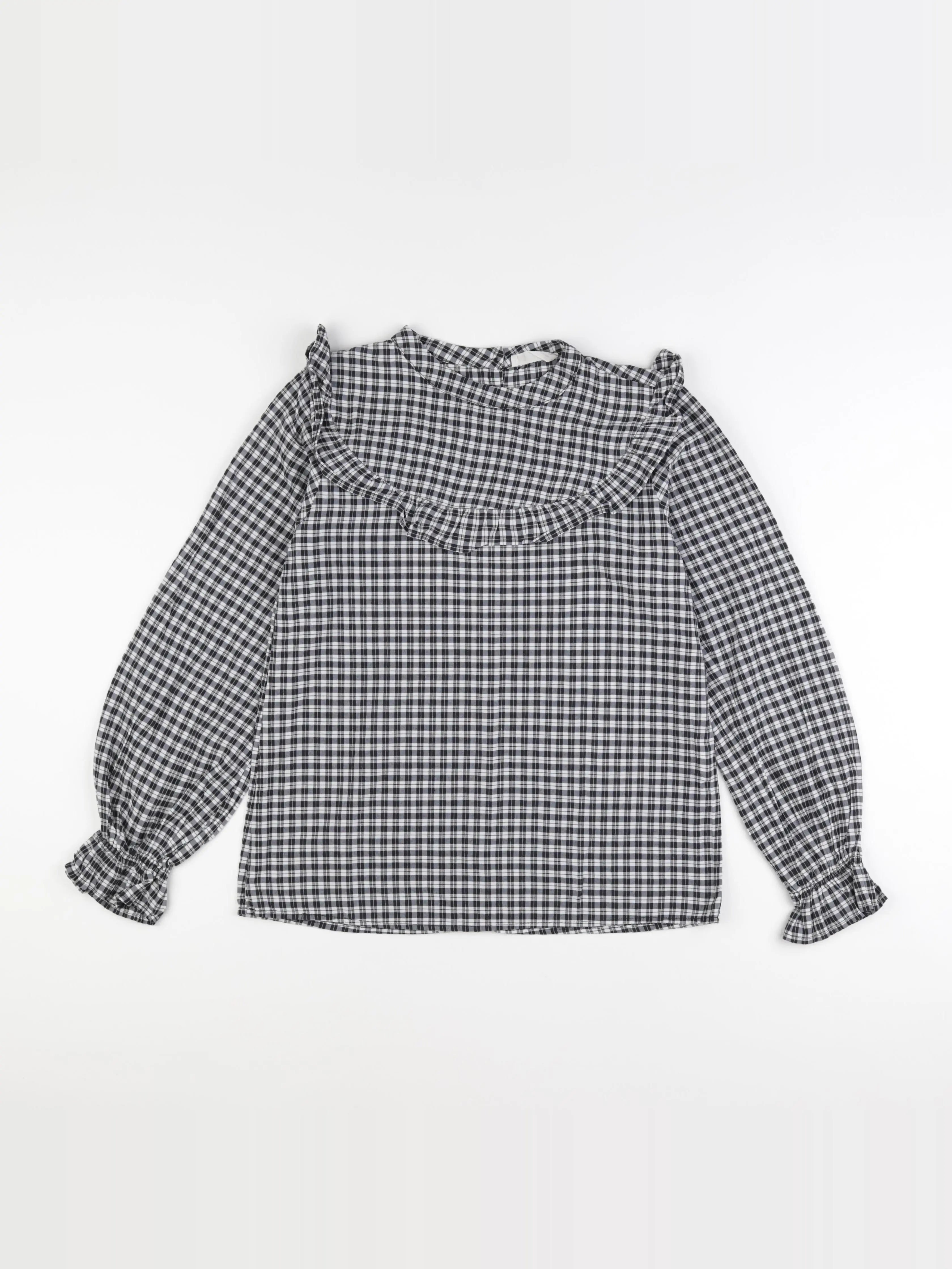 Mango - blouse blanc, noir - 11/12 ans