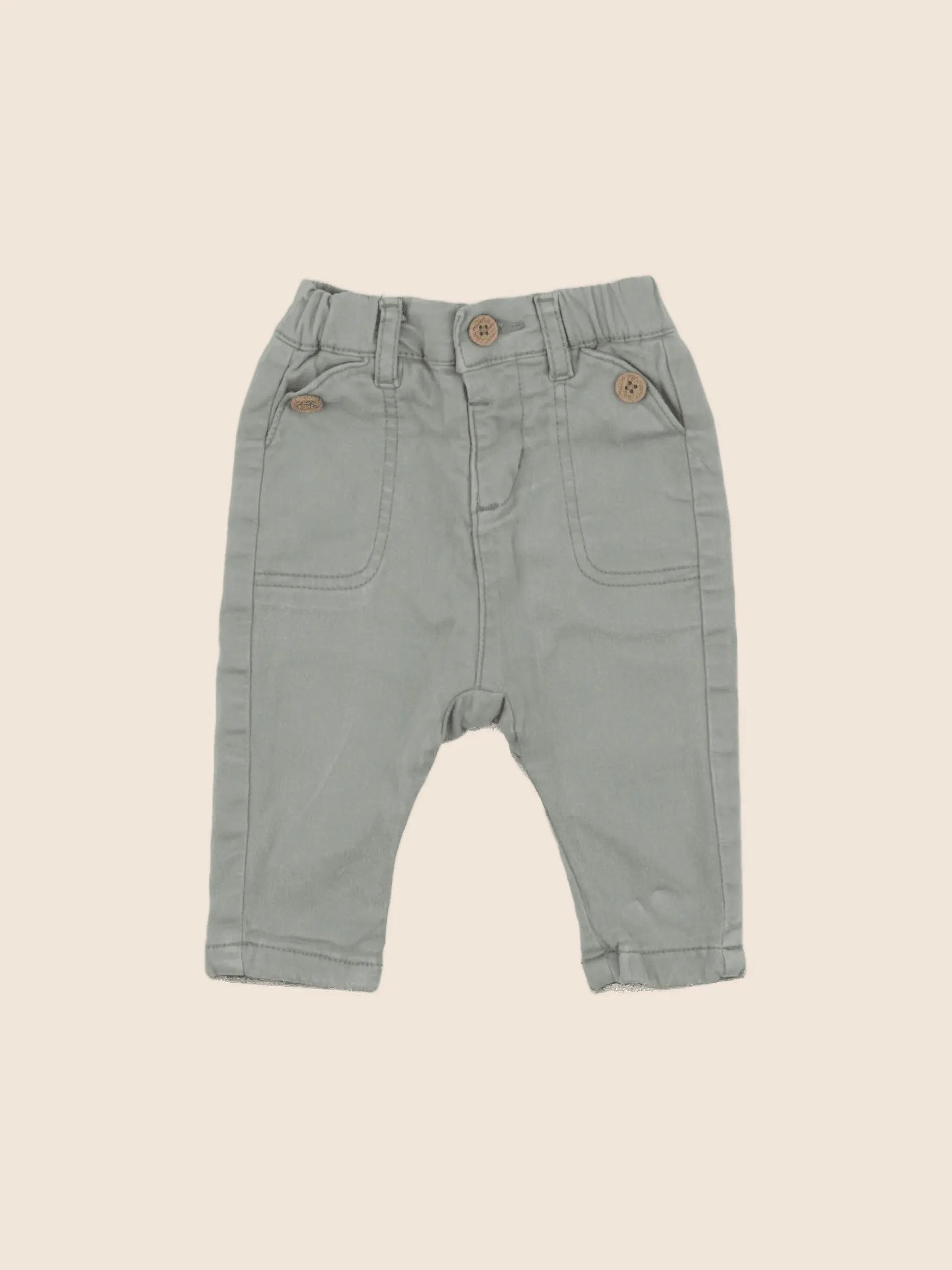 Tape à l'oeil - pantalon vert - 3 mois
