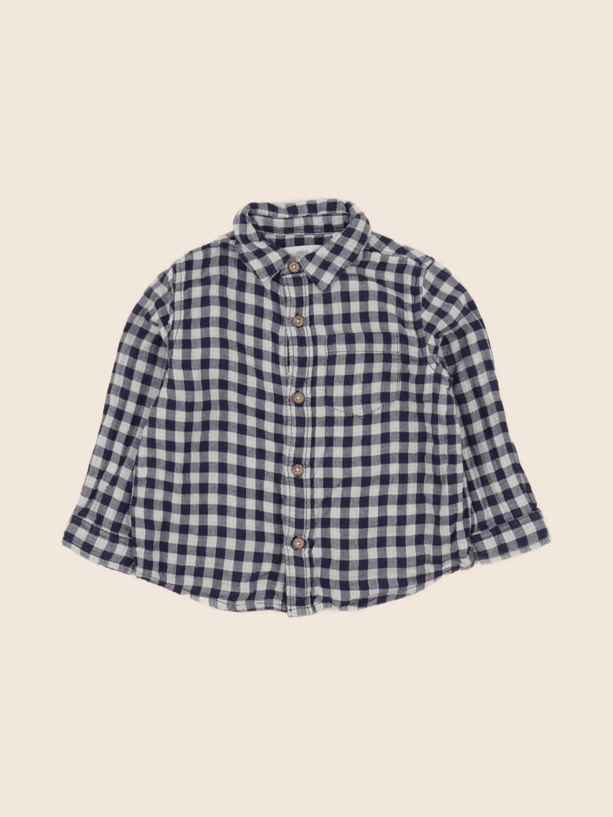 Mango - chemise bleu - 12/18 mois