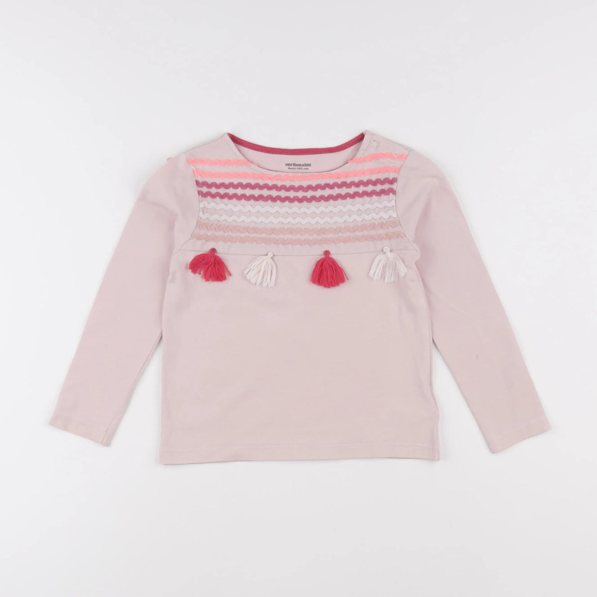 Vertbaudet - tee-shirt rose - 4 ans