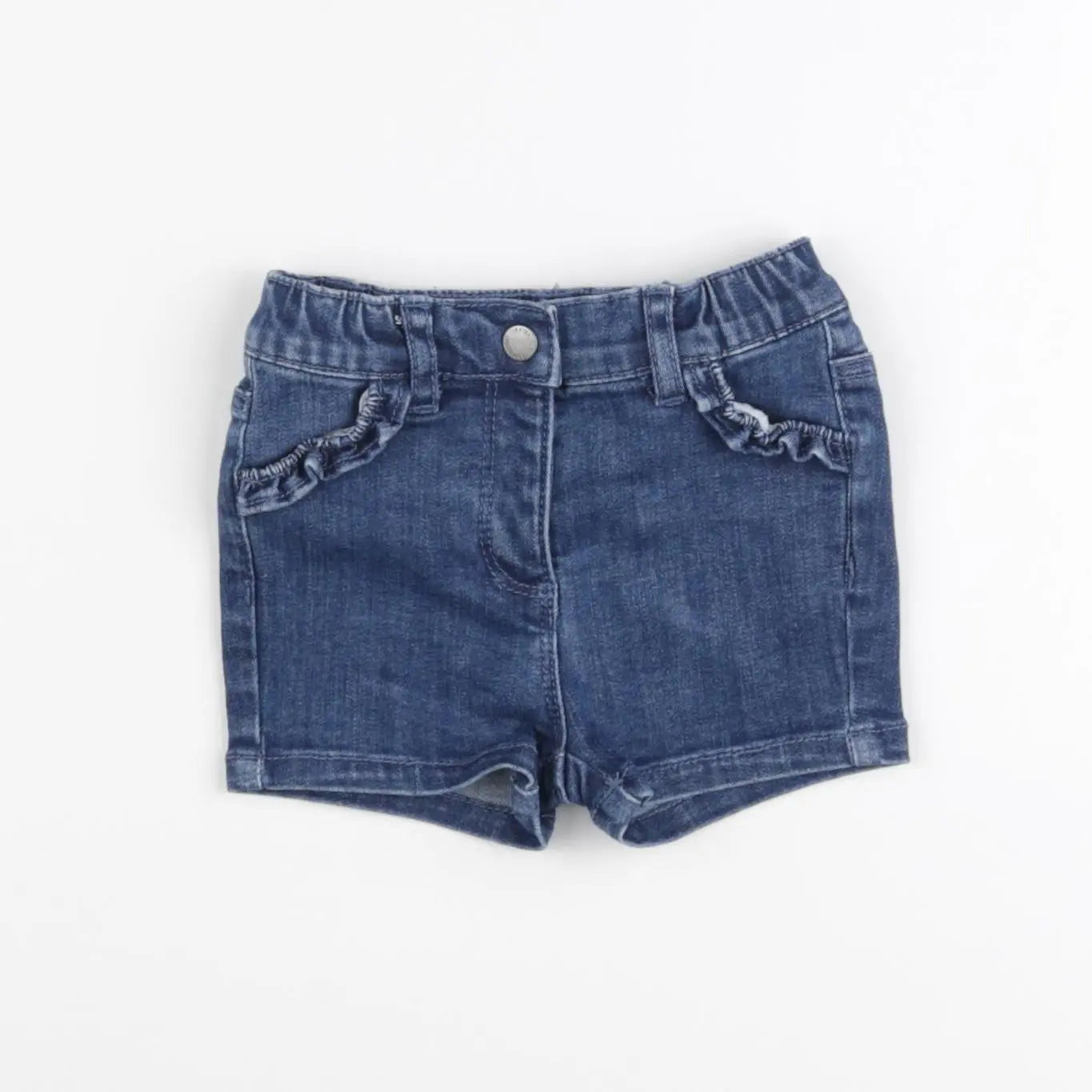 Vertbaudet - short bleu - 6 mois