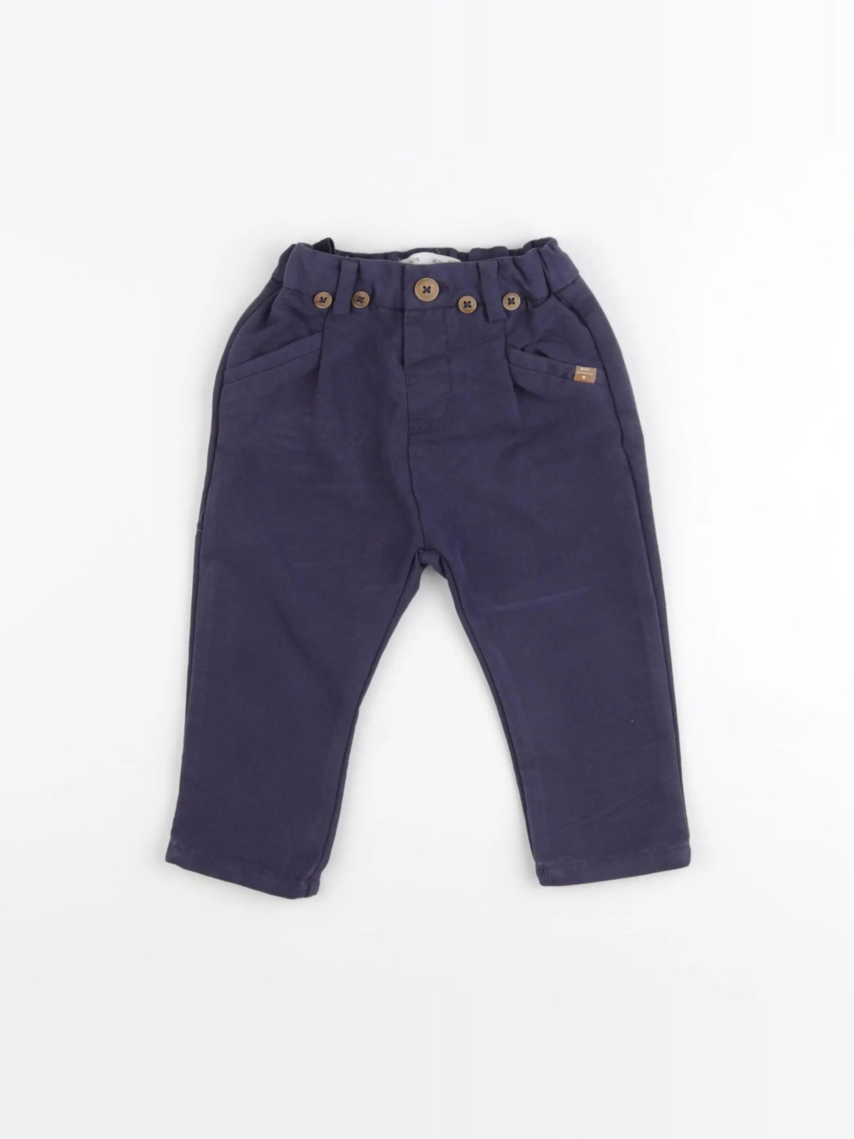 Zara - pantalon bleu - 9/12 mois