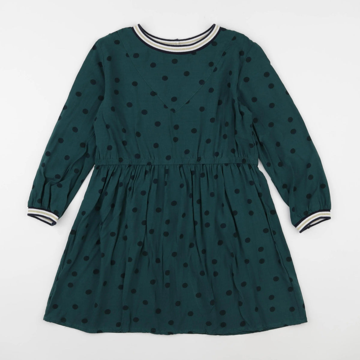 Vertbaudet - robe vert - 10 ans